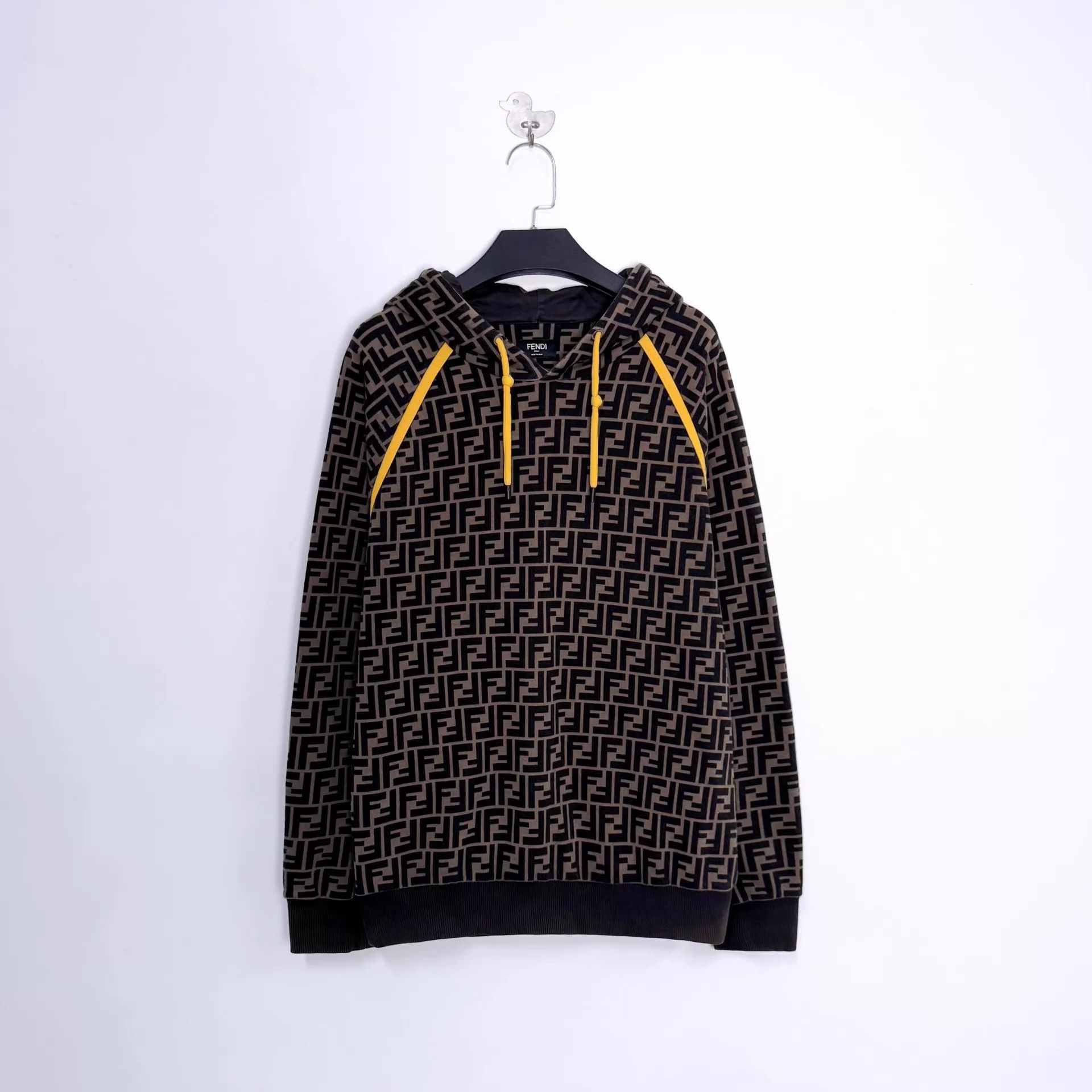 Fendi Fendi FF Monogram All Over Print Hoodie M Unisex Size US M / EU 48-50 / 2 - 1 Thumbnail