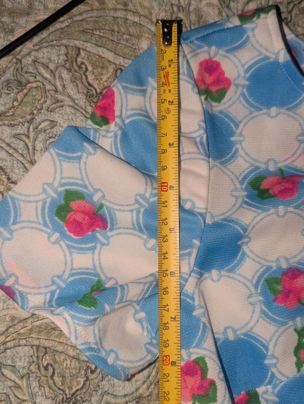 Handmade VTG 60s Handmade GoGo Mod Rose Print Maxi Dress Size XS / US 0-2 / IT 36-38 - 4 Thumbnail