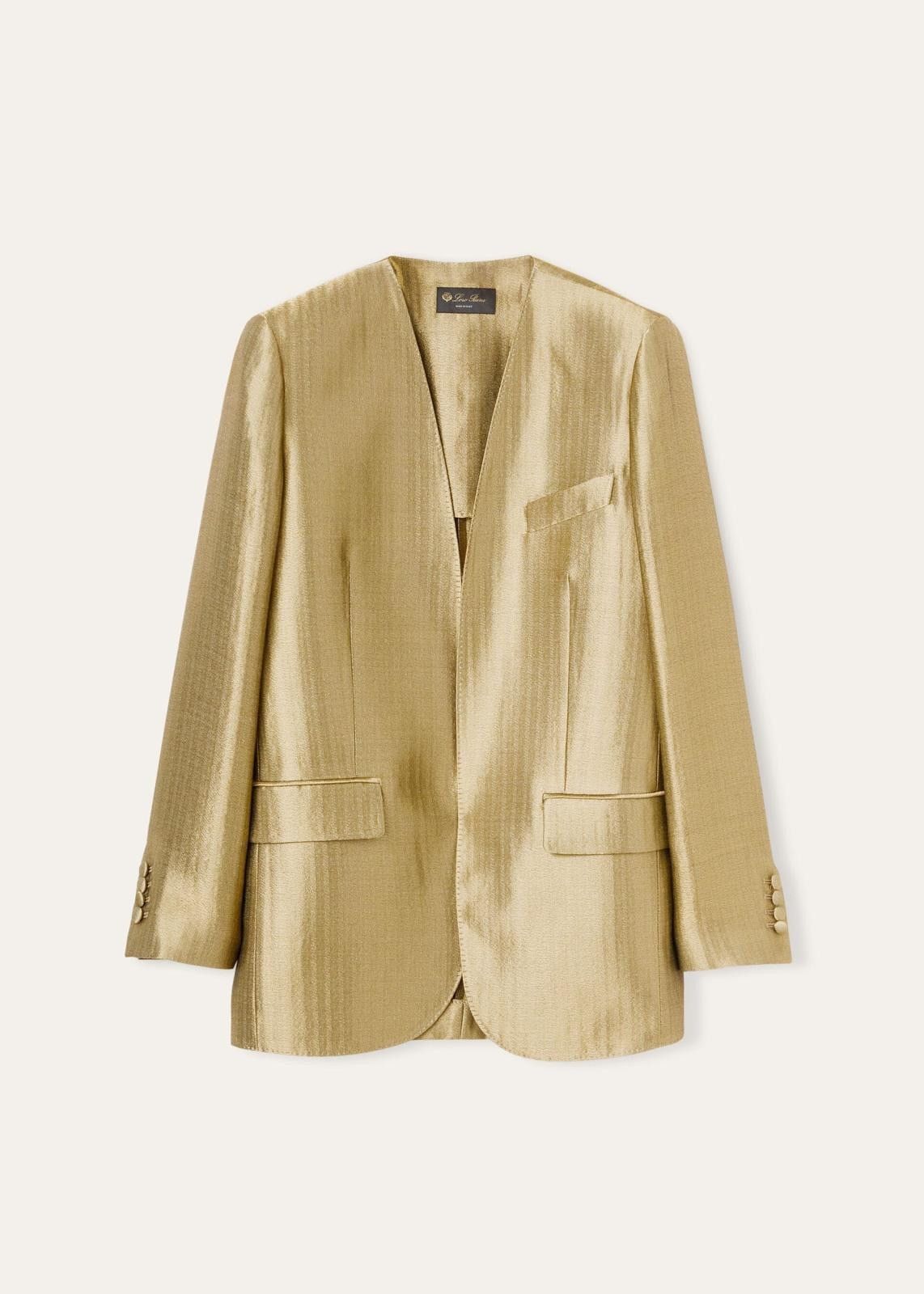 Loro Piana o1srvl11e0725 FAN8398 Iselin Jacket in Golden Size XS / US 0-2 / IT 36-38 - 1 Thumbnail