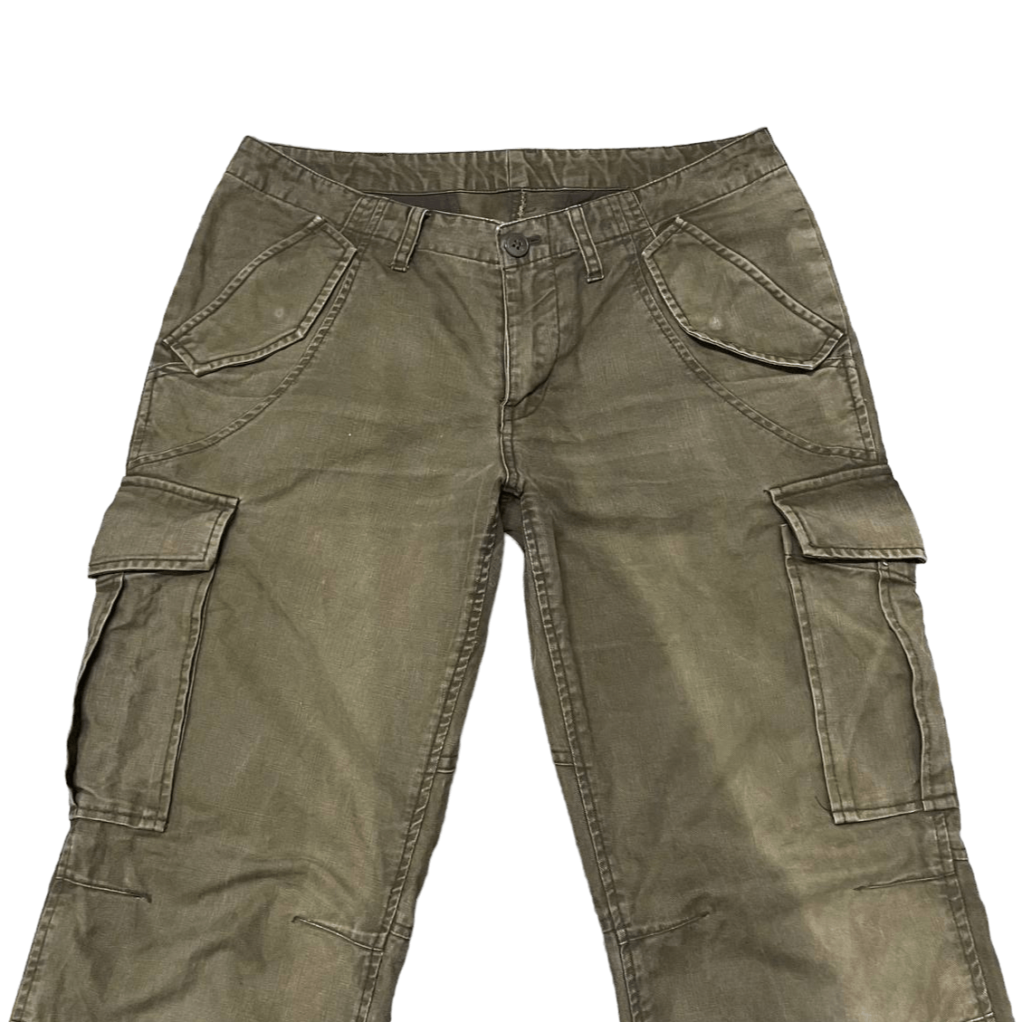 Takeo Kikuchi Vtg TK Takeo Kikuchi Extraheavy Herringbone Cargo Trouser Size US 32 / EU 48 - 2 Thumbnail