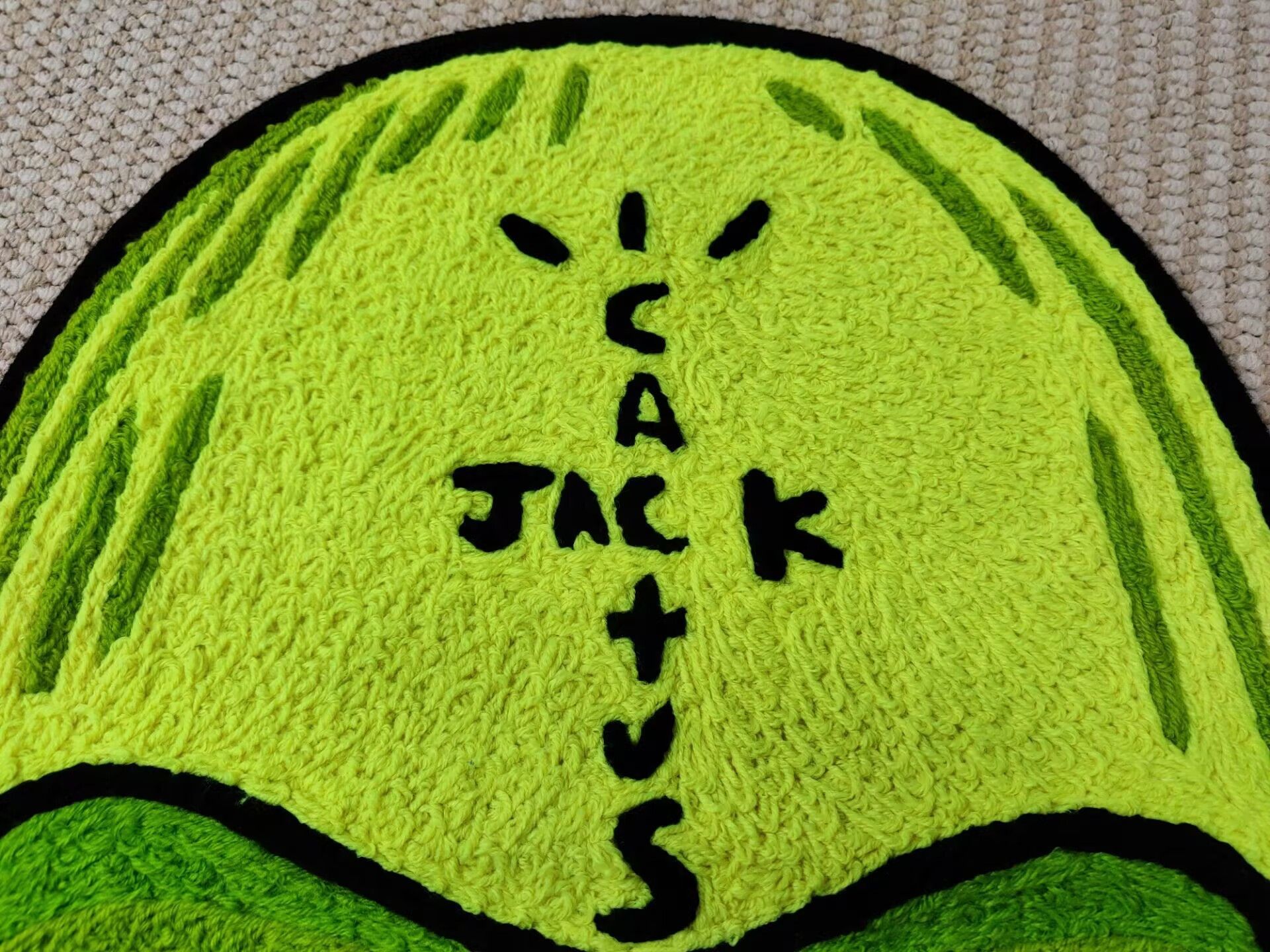 Other Travis Scott JackBoys Ski Mask Shaped Wool Thread Carpet Size ONE SIZE - 3 Thumbnail