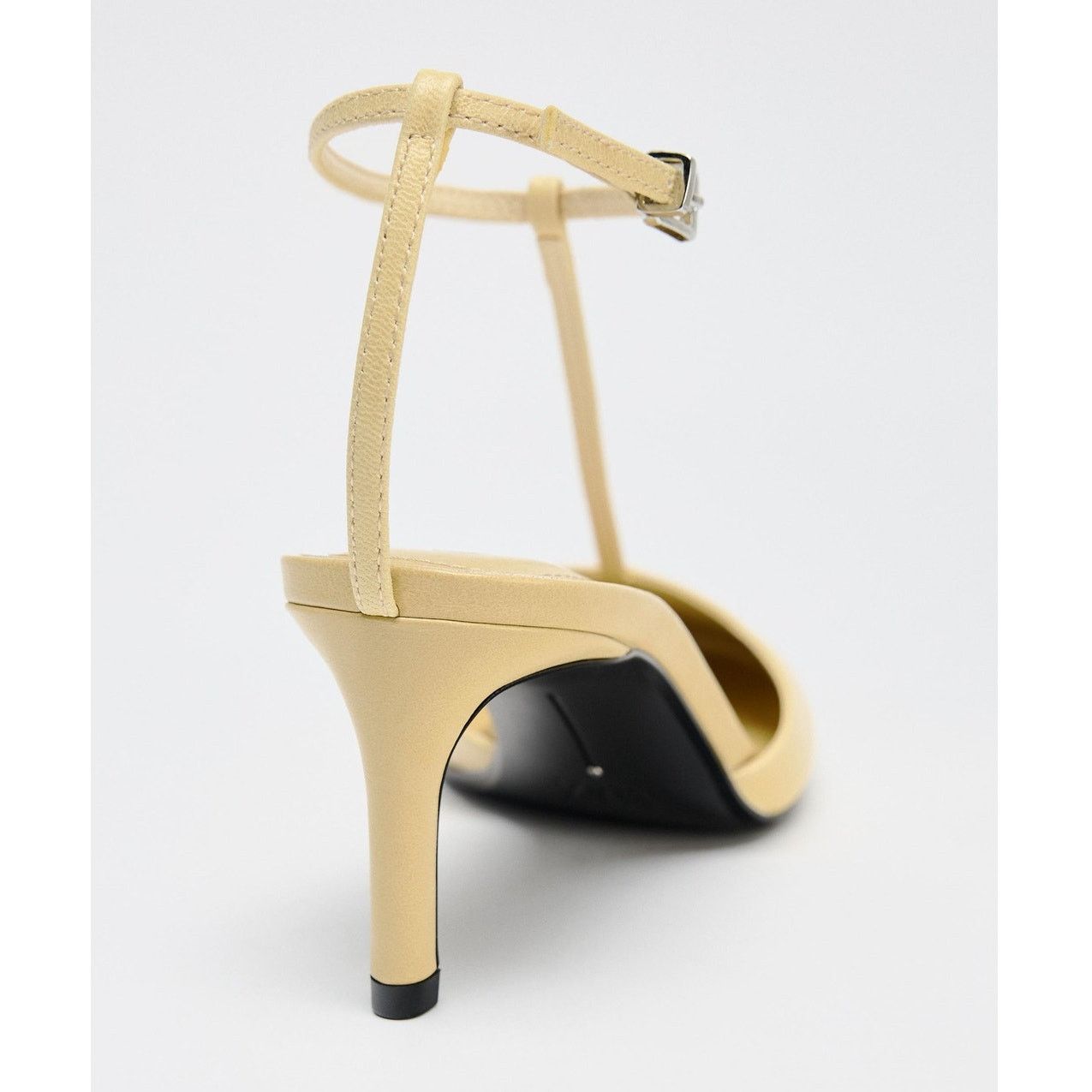Zara ZARA Yellow Leather Heels NWT Size US 7.5 / IT 37.5 - 20 Thumbnail