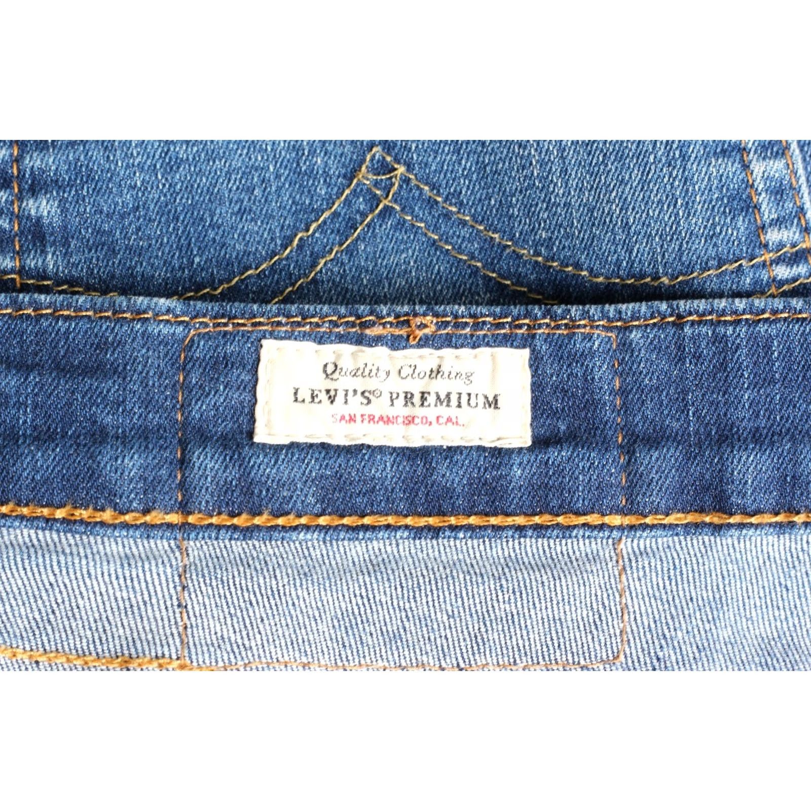 Levi's LEVI’S 512 PREMIUM Big E Slim Tapered Stretch Jeans Men Size 31/30 W31 L30 DZ6424 Blue Denim Slim Rise Mid 10-12 in Regular 5-Pocket Design Jeans Mens Size US 31 - 6 Thumbnail