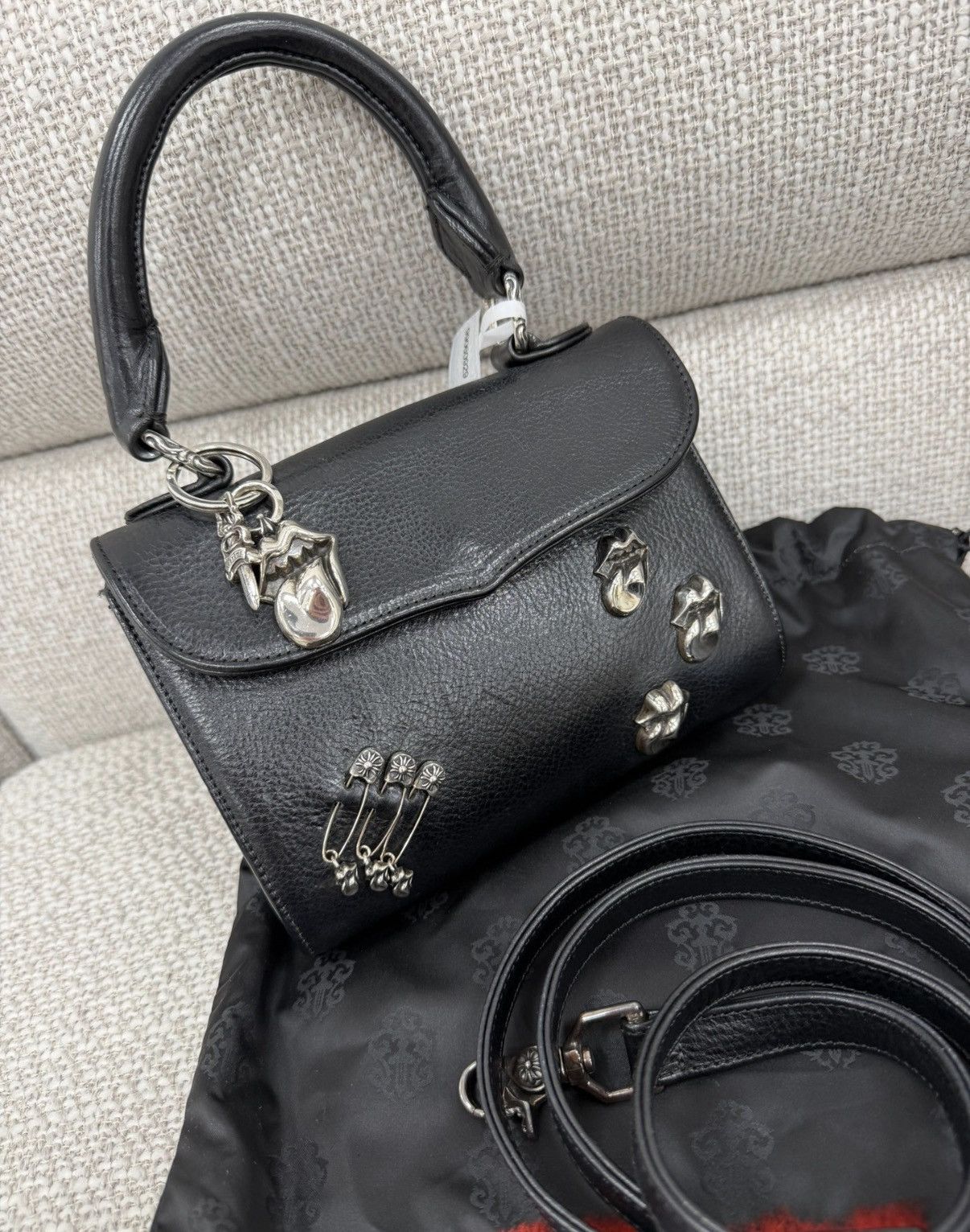 Chrome Hearts Chrome Hearts BAG-MAIL BS FLUER Shoulder Diagonal