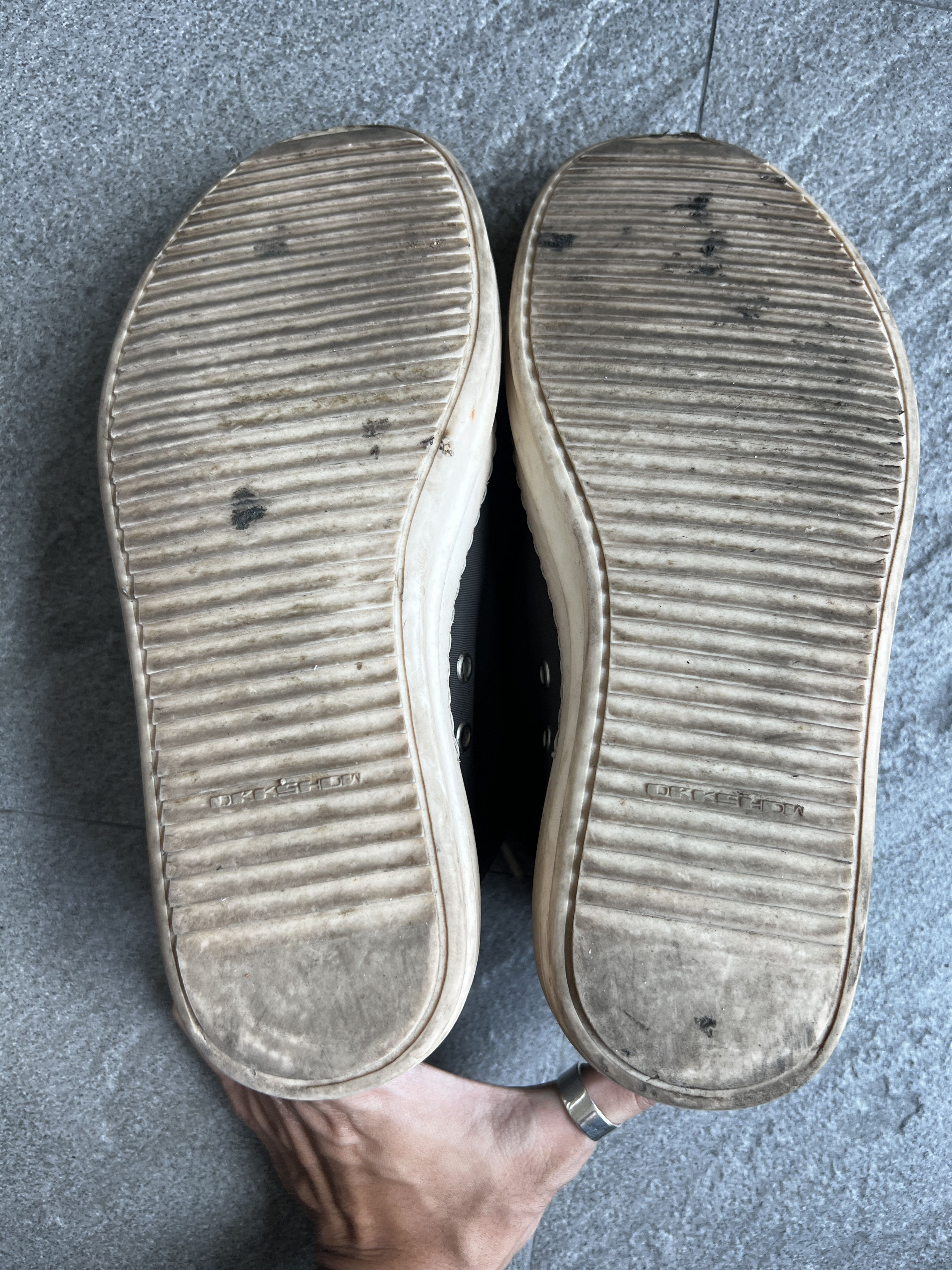 Rick Owens Drkshdw Rick Owens DRKSHDW Ramones Low Grey Canvas EU39.5 Italy Size US 6.5 / EU 39-40 - 13 Thumbnail