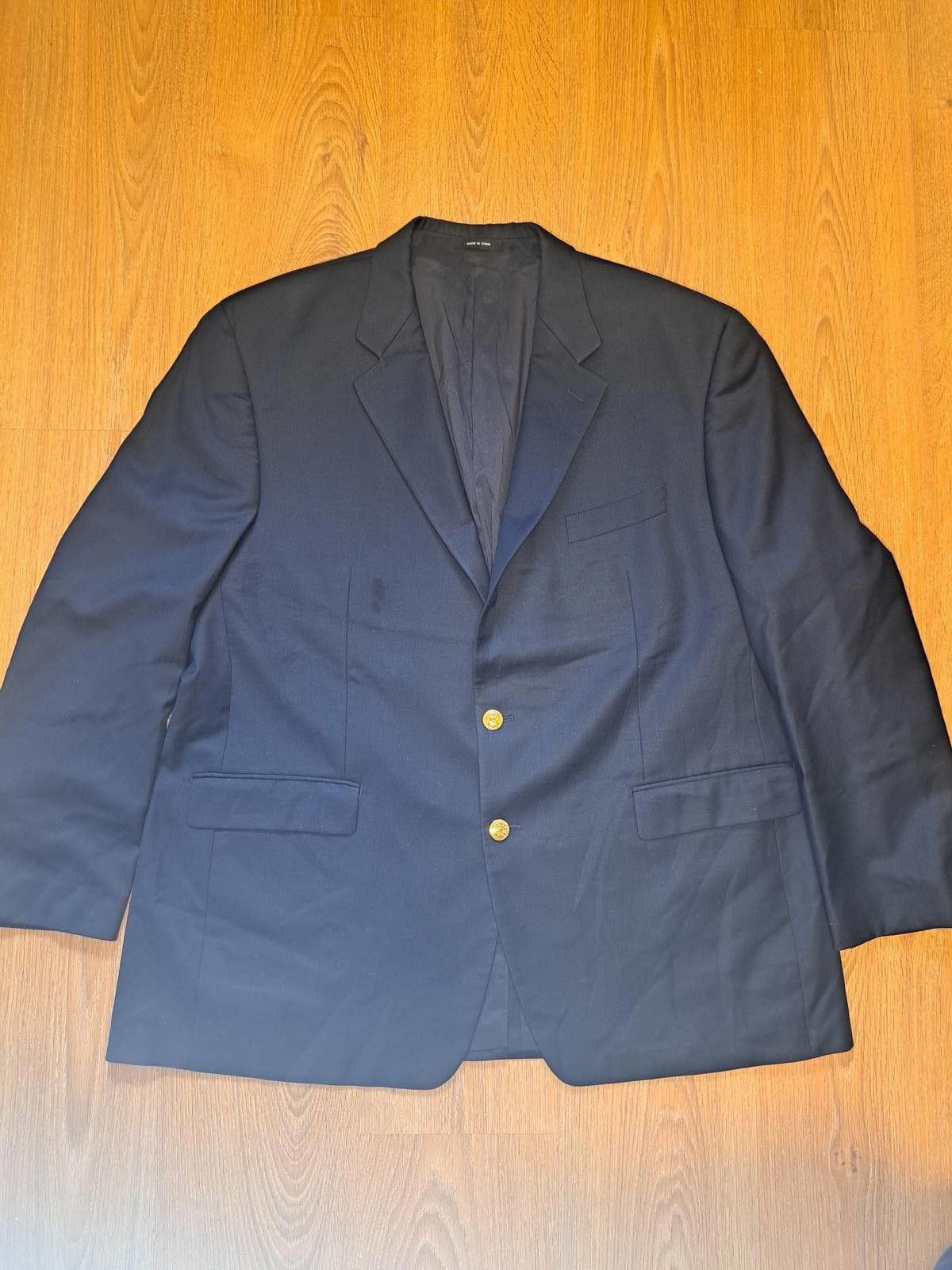 Polo Ralph Lauren Ralph Lauren Blazer Mens 48R Navy Blue Gold Buttons Wool Size 48R - 1 Thumbnail