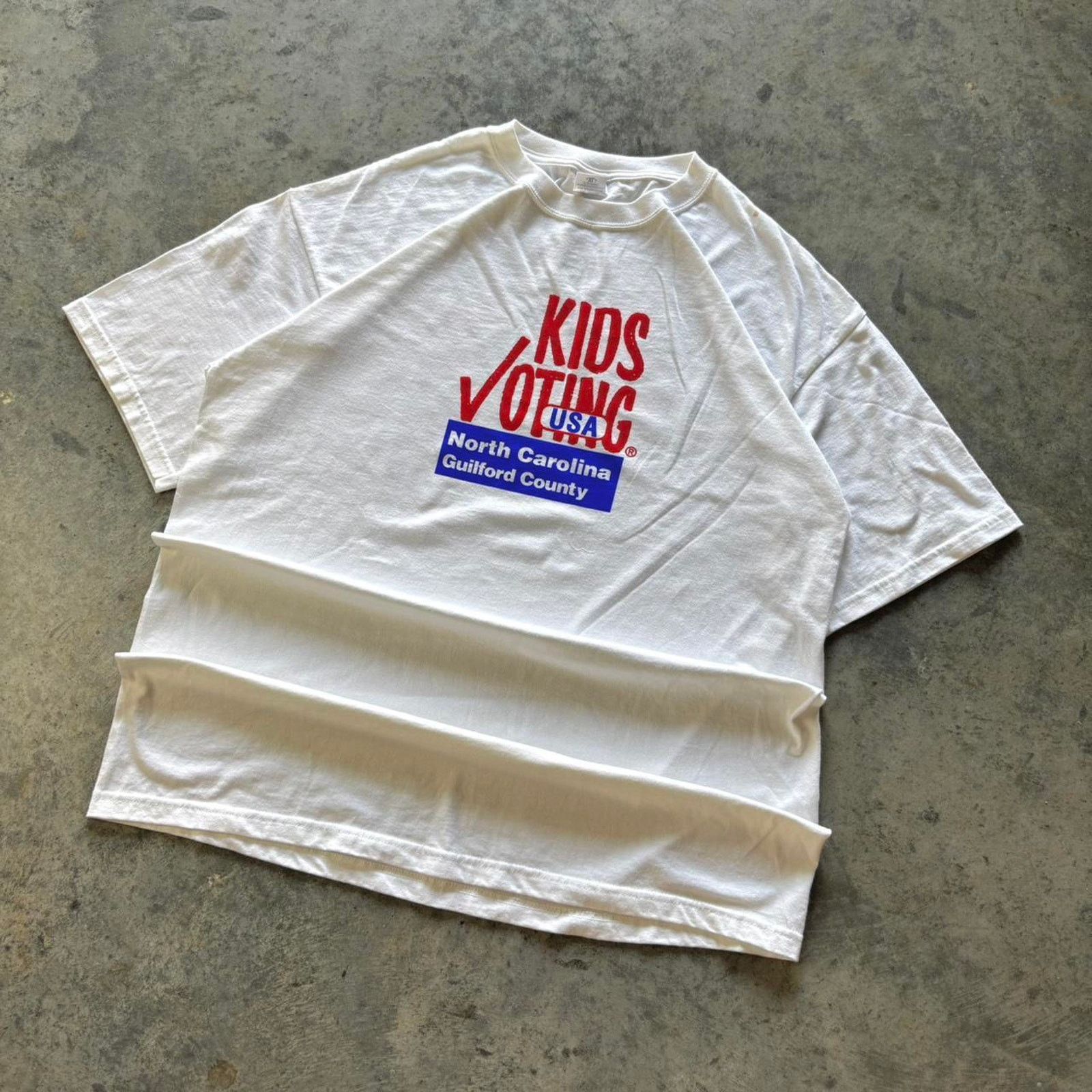 American Retro × Anvil × Vintage Y2K Kids Voting Election T-shirt Size US XL / EU 56 / 4 - 3 Thumbnail