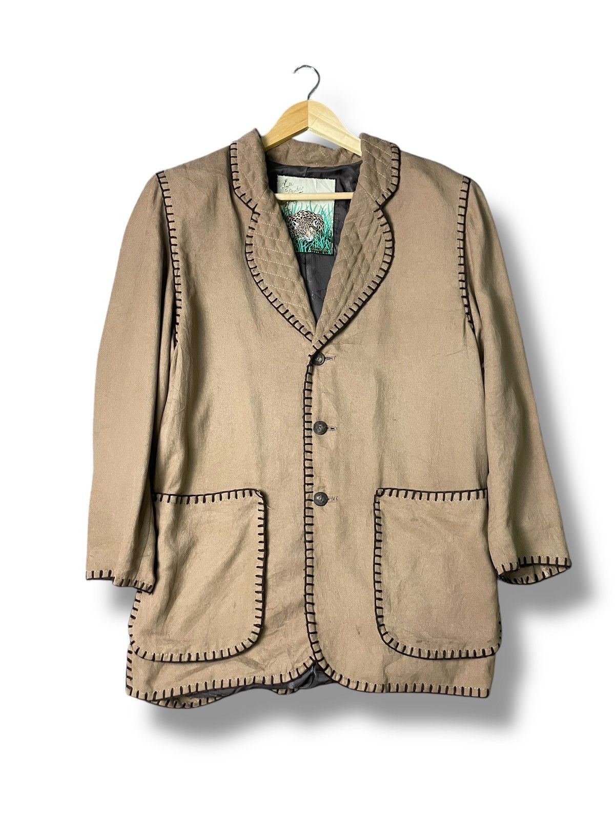 Japanese Brand × Vintage Itariya La Moda Goji Light Coat (77) Size US S / EU 44-46 / 1 - 1 Thumbnail