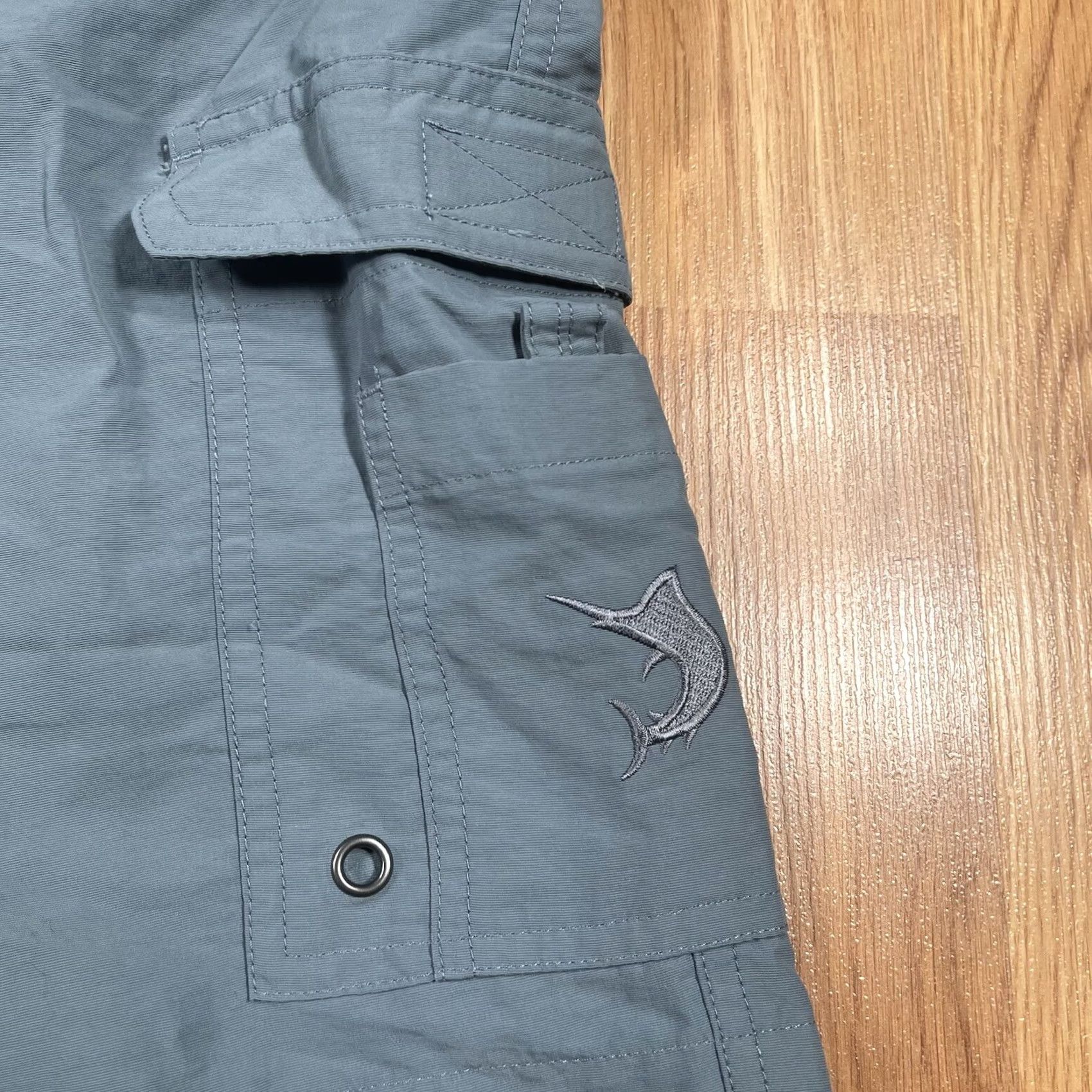 Vintage Reel Legends Shorts Mens XL Gray Performance Outfitters Cargo Fishing Khaki Size US 36 / EU 52 - 3 Thumbnail