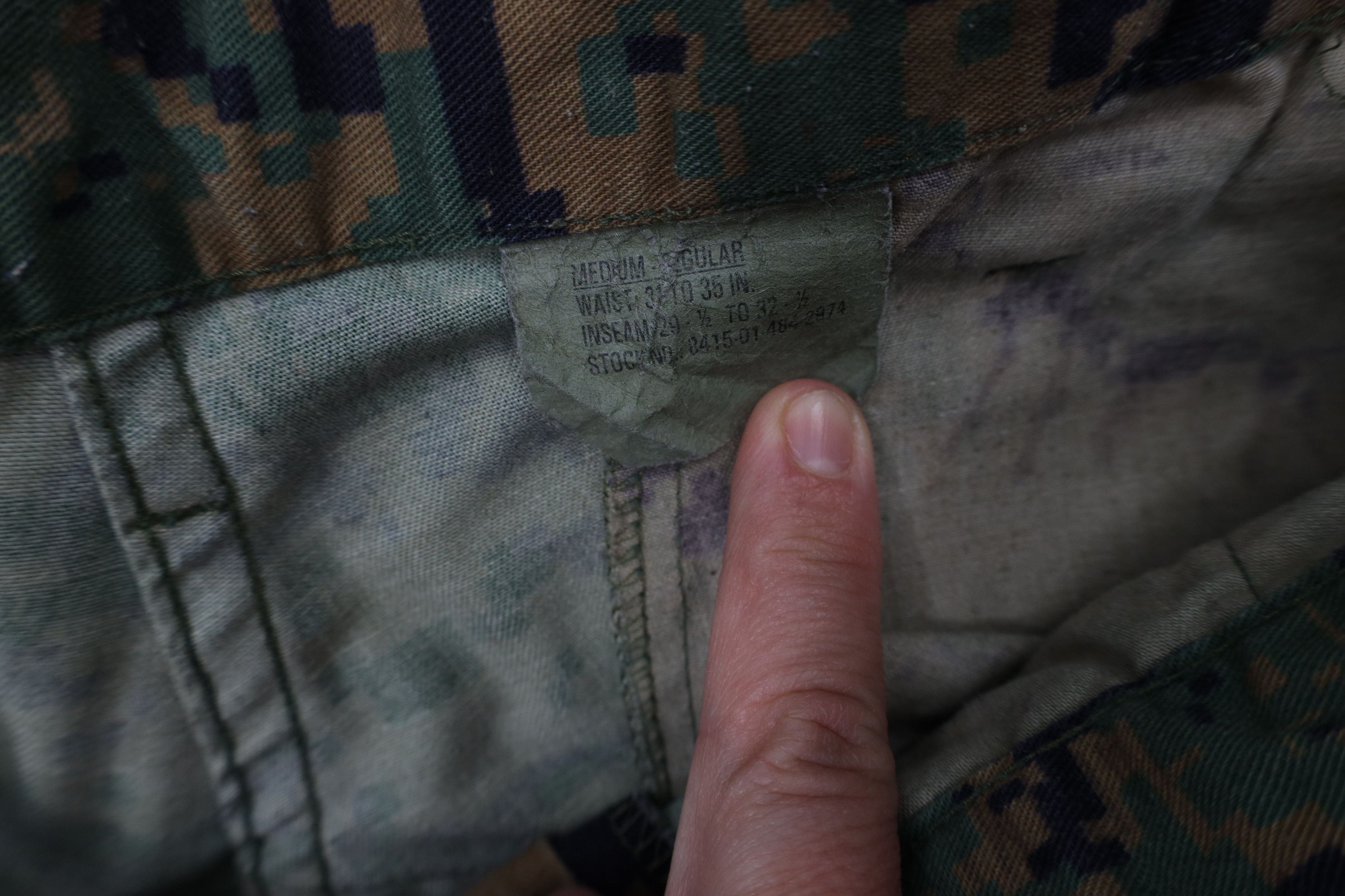 Vintage Vintage Y2K 2001 USGI USMC Marpat Camouflage Cargo Pants USA Size US 34 / EU 50 - 9 Thumbnail