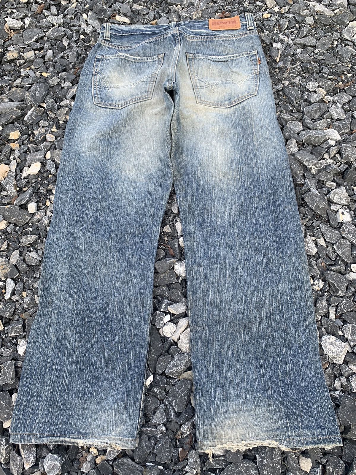 Edwin VINTAGE EDWIN 505Z SELVEDGE RUSTY JAPANESE DISTRESSED DENIM Size US 32 / EU 48 - 4 Thumbnail