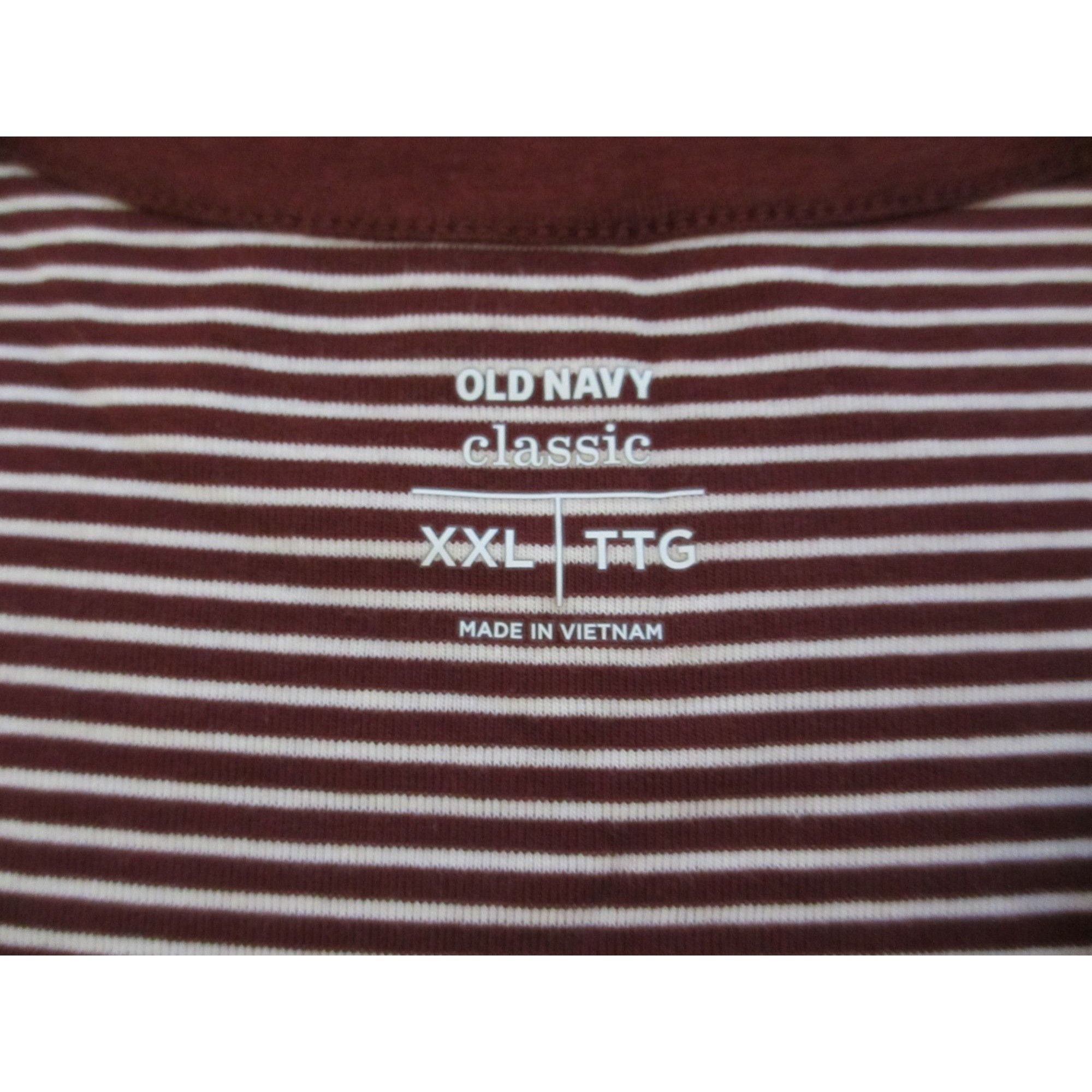 Old Navy Old Navy Classic Striped Sleeveless Tank Top Red & White XXL Size XXL / US 16-18 / IT 52-54 - 5 Thumbnail