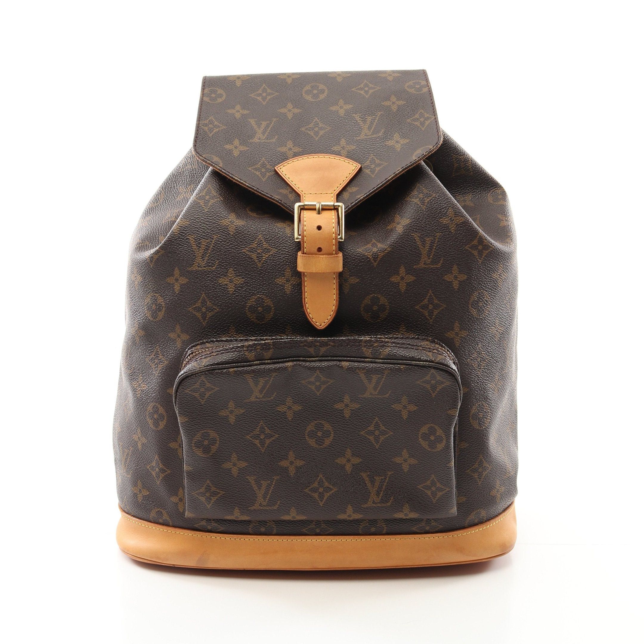 Louis Vuitton Louis Vuitton Montsouris Gm Monogram Backpack Rucksack Leather Brown Size ONE SIZE - 1 Thumbnail
