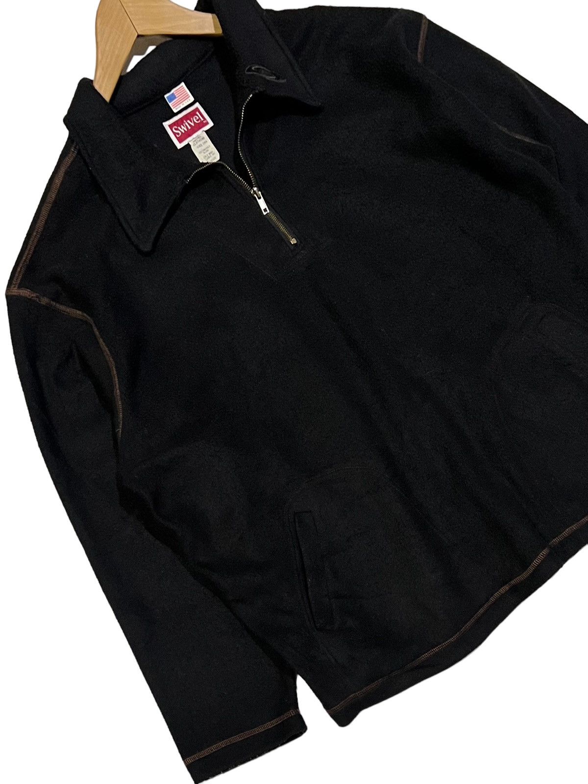 Vintage VINTAGE SWIVEL HALF ZIP EMBROIDERY SMALL LOGO OVERSIZE USA Size US XL / EU 56 / 4 - 7 Thumbnail