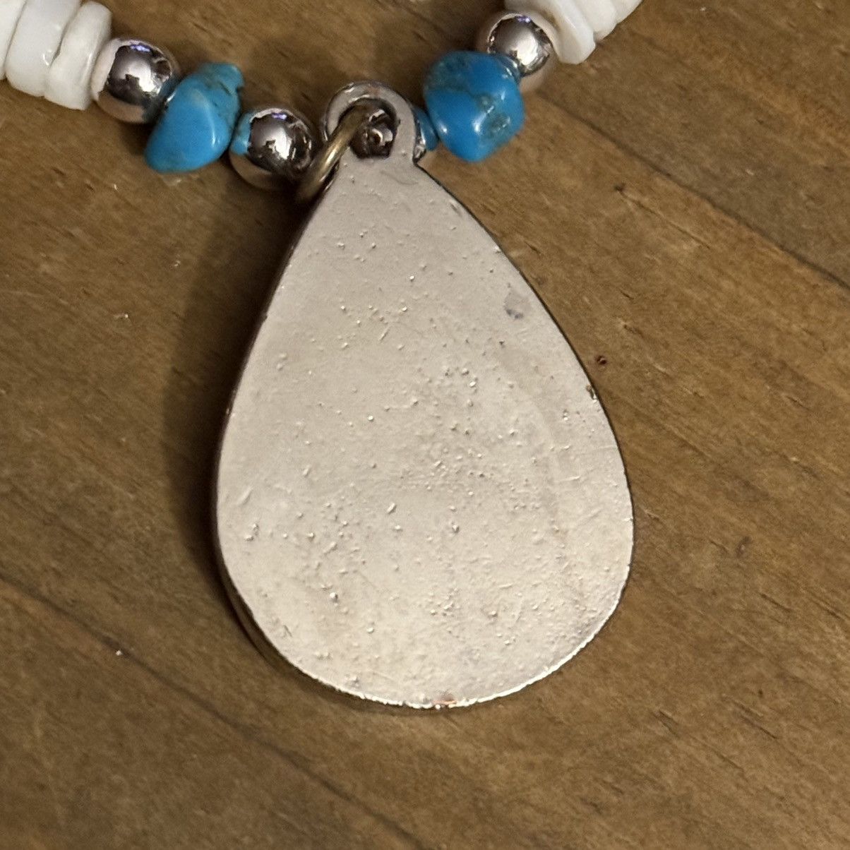 Vintage Vintage Native American heshi shell bead pendant necklace Size ONE SIZE - 4 Thumbnail