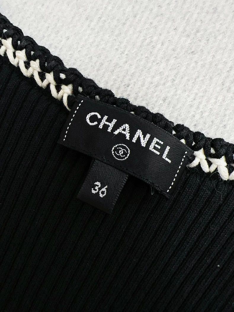 Chanel Chanel 22C early spring show black and white rolled-edged Size XS / US 0-2 / IT 36-38 - 5 Thumbnail