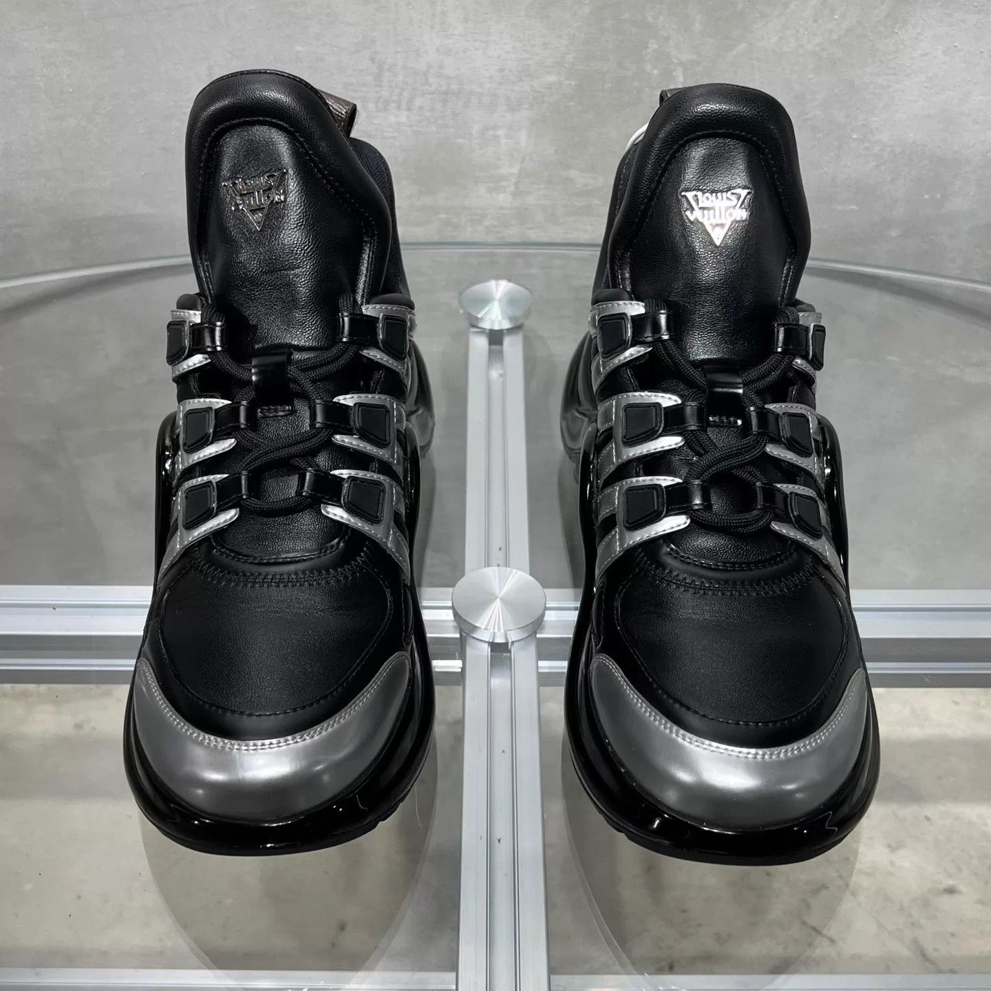 Louis Vuitton LV Archlight Black/Silver Dad Sneakers UK6.5 YH26303 Size US 7.5 / EU 40-41 - 1 Thumbnail