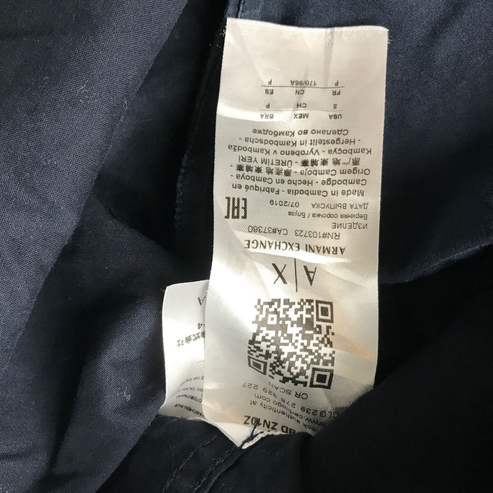 Armani Exchange Armani Exchange Button Up Long Sleeve Shirt Mens Small Slim Size US S / EU 44-46 / 1 - 8 Thumbnail