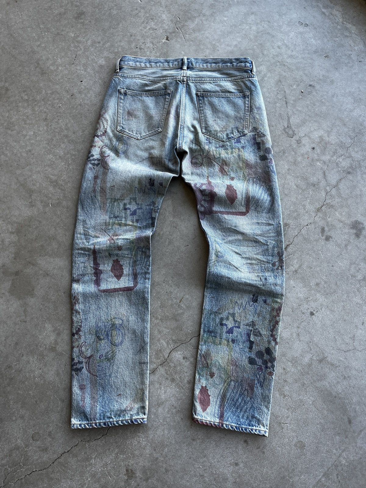 John Elliott John Elliot Daze Scribble Jeans (unisex) Size US 32 / EU 48 - 19 Thumbnail