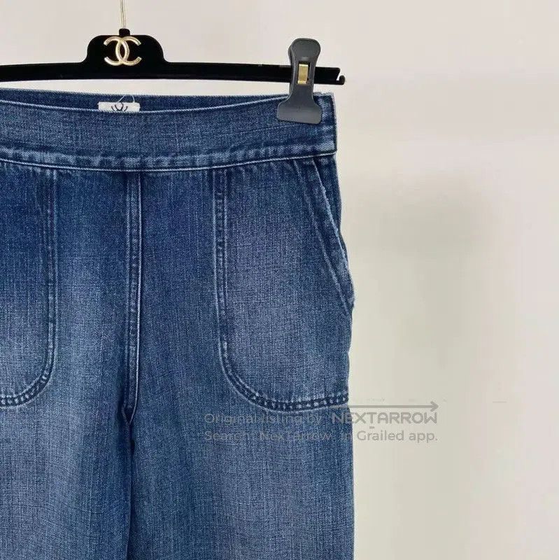 Dior Dior Blue Women's Cotton Denim Pants . Size 23" - 3 Thumbnail