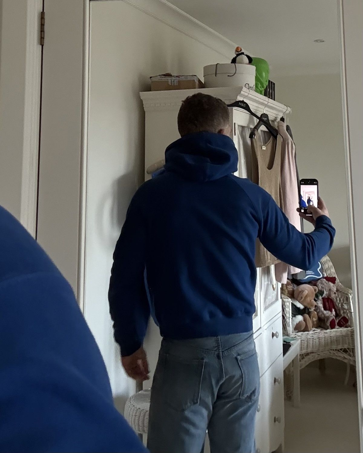 Saint Laurent Paris $1.5k FW23 Saint Laurent logo blue hoodie Grail L Size US L / EU 52-54 / 3 - 6 Thumbnail