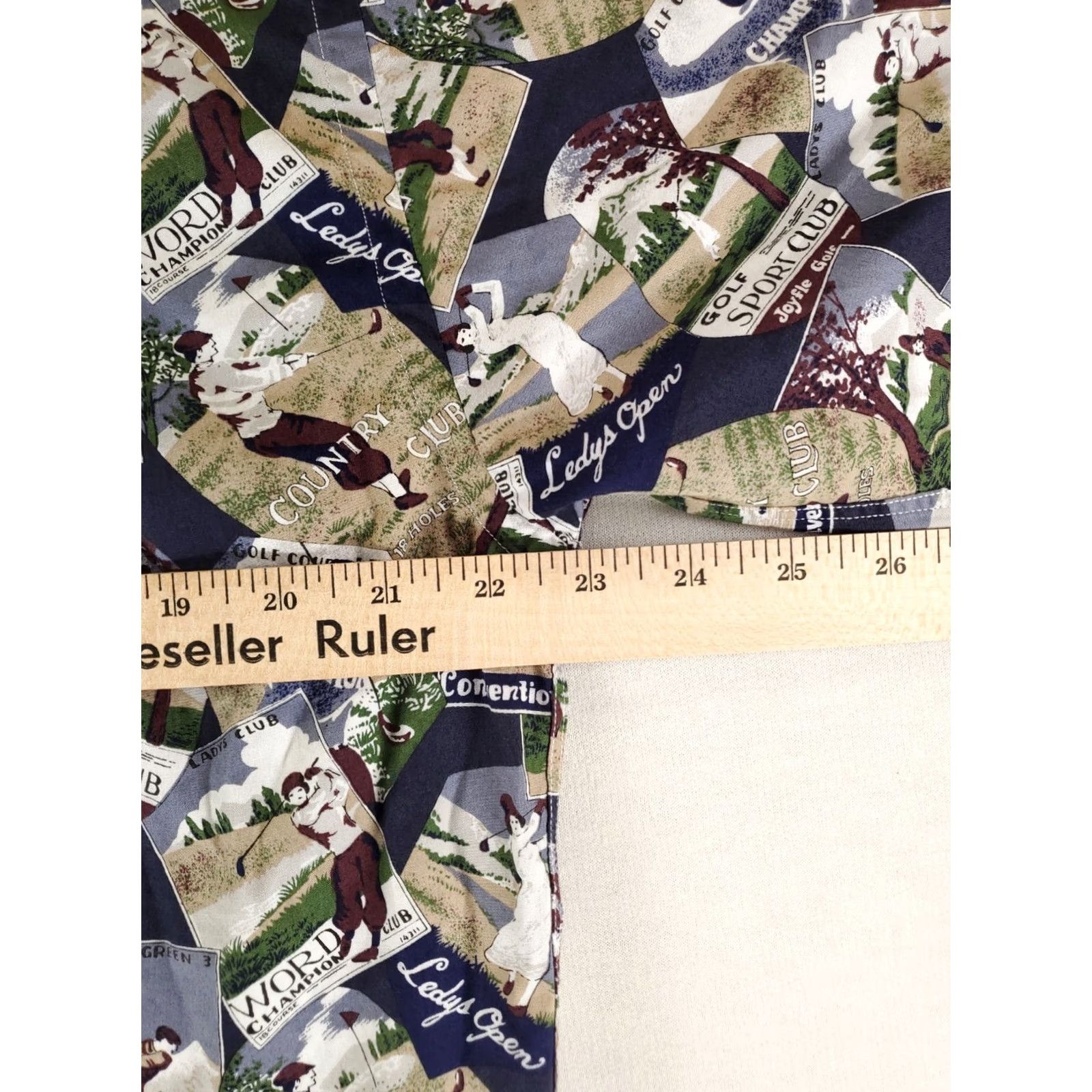 Vintage Gitman Bros VTG Golf Print Shirt Sleeve Button Up Made USA Mens M Blue Shirt Mens M Size US M / EU 48-50 / 2 - 6 Thumbnail
