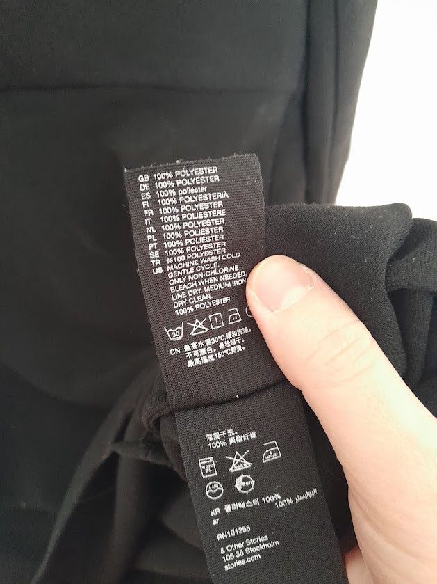 & Other Stories Black Middy Dress Size S / US 4 / IT 40 - 3 Thumbnail
