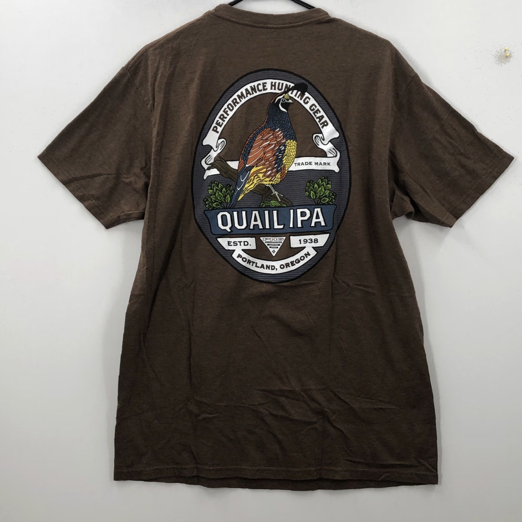 Vintage Columbia Graphic T-Shirt Mens Brown Short Sleeve Size Large Classic Summer Size US L / EU 52-54 / 3 - 5 Thumbnail