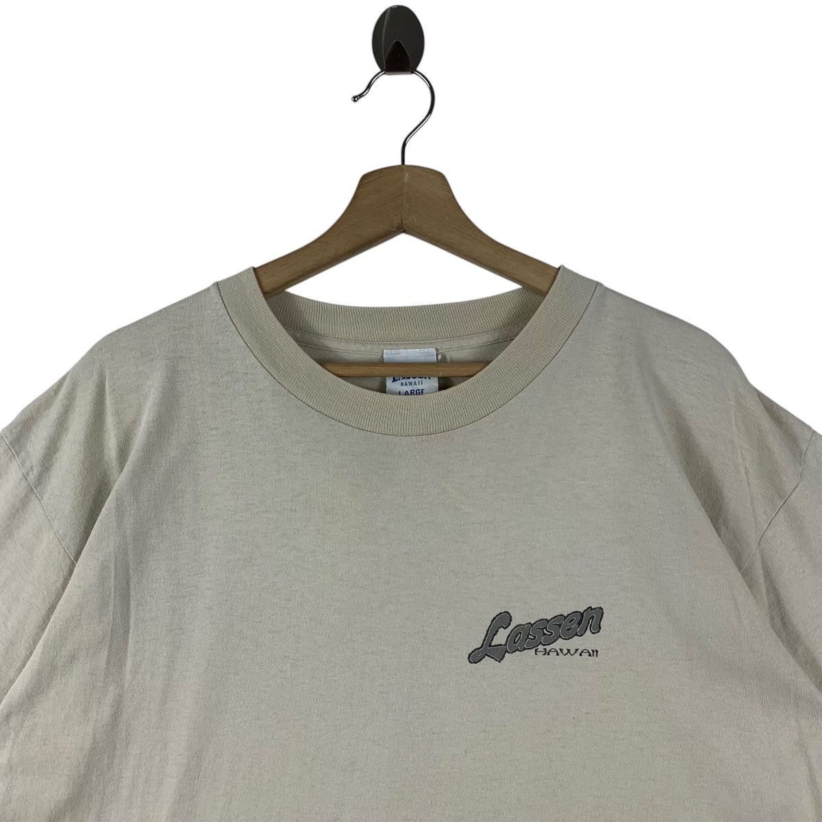 Vintage Vintage 90s LASSEN Surfing big logo tee Size US L / EU 52-54 / 3 - 3 Thumbnail