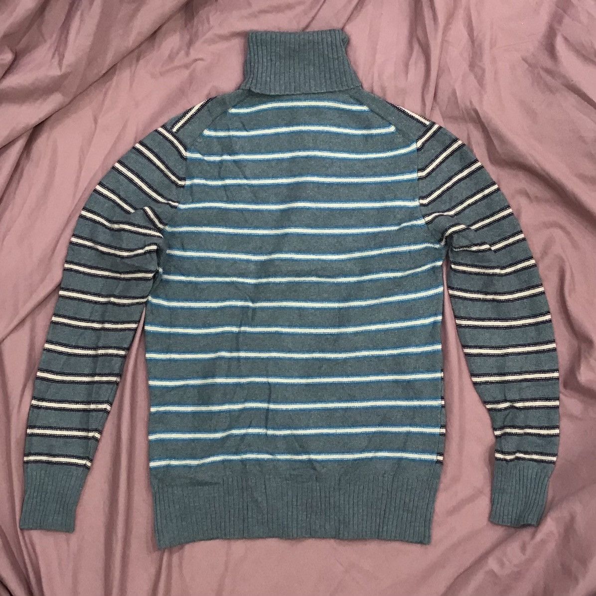 Paul Smith PAUL SMITH JEANS PURE LAMBSWOOL STRIPPED TURTLENECK Size US S / EU 44-46 / 1 - 3 Thumbnail