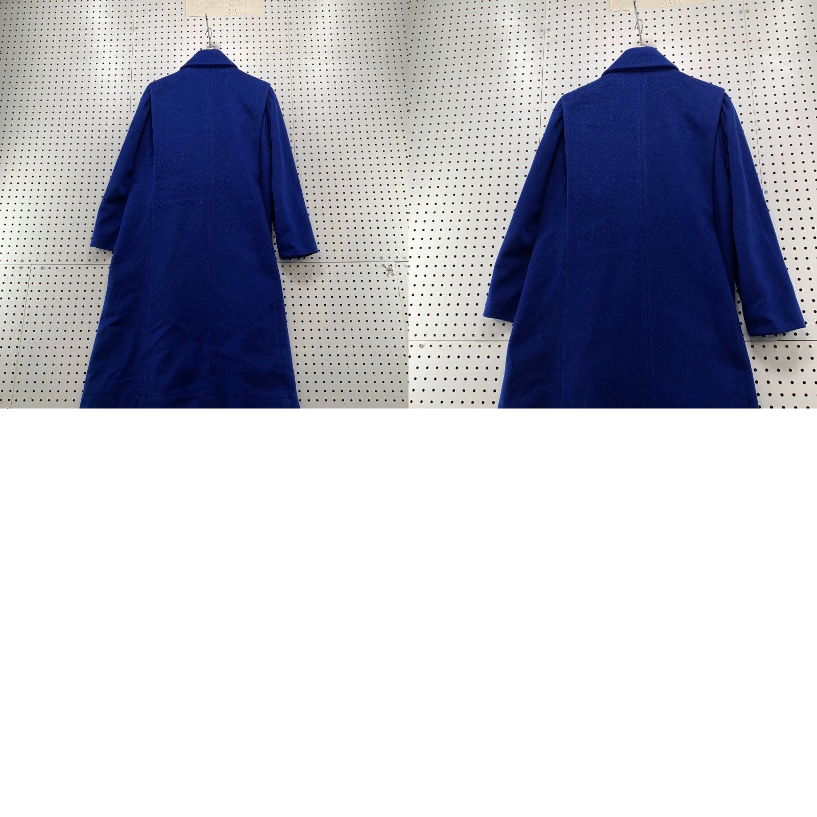 Vintage VINTAGE Anna Sachs Wool Overcoat Blue Attached Scarf USA Women XL Long Coat Size XL / US 12-14 / IT 48-50 - 10 Thumbnail