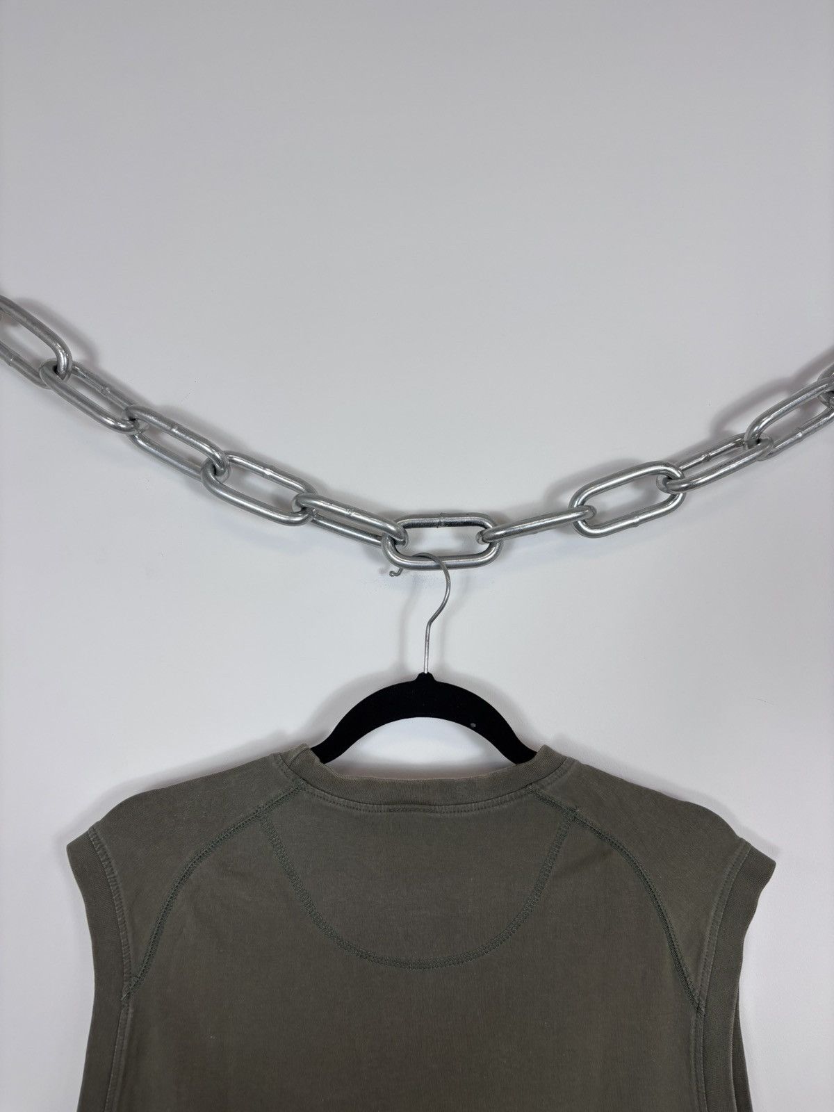 Nike Vintage Nike Y2K Khaki Green Swoosh Sleeveless Tank Top Tee Size US XL / EU 56 / 4 - 14 Thumbnail