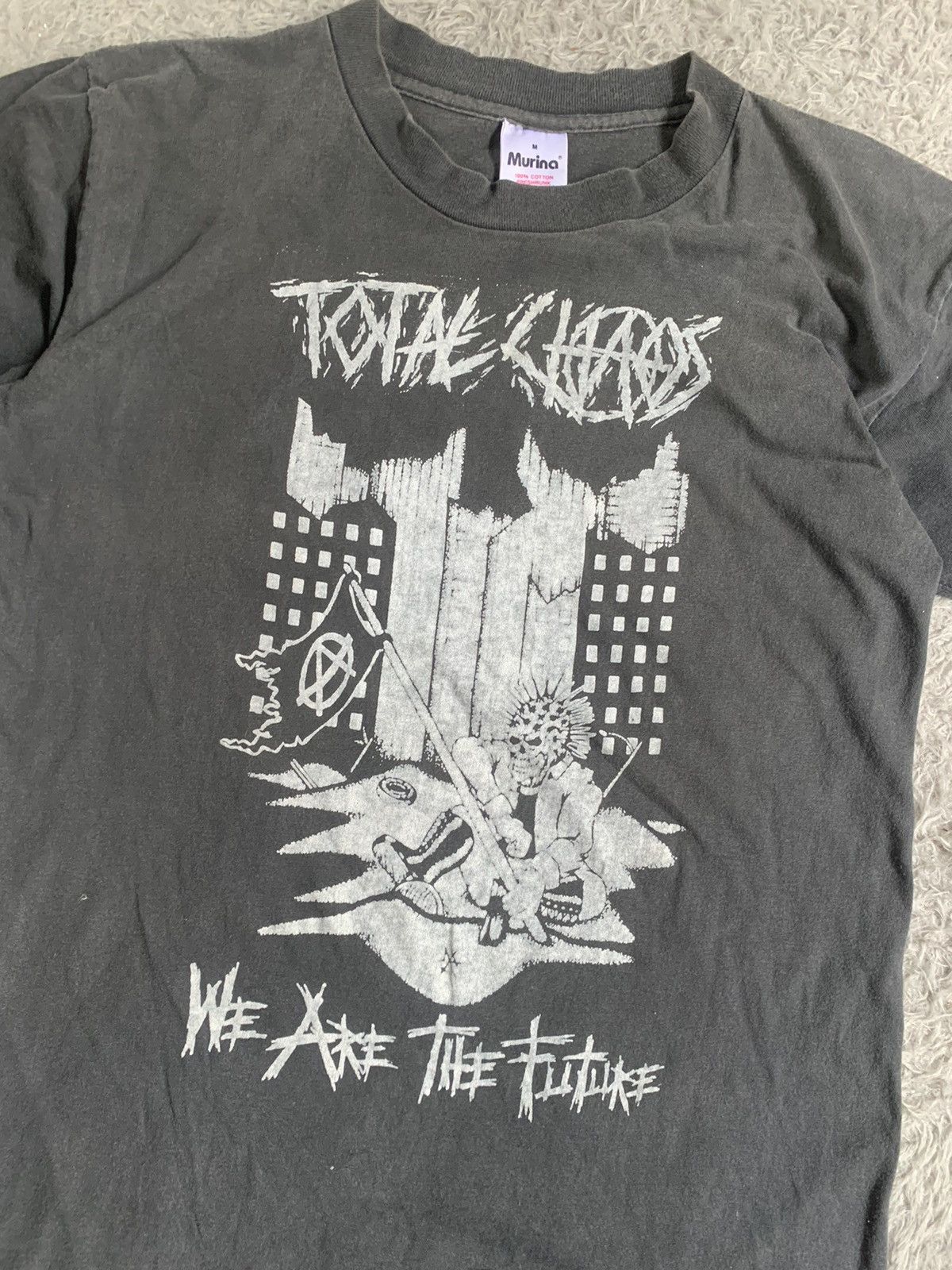Band Tees Vintage 90s Total Chaos We Are The Future Hardcore Punk Tee Size US M / EU 48-50 / 2 - 2 Thumbnail