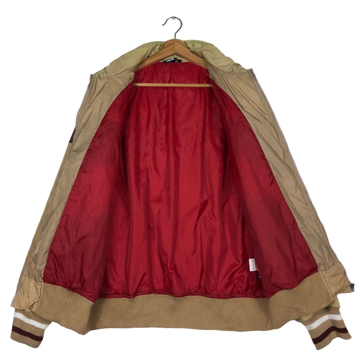 Japanese Brand 🔥Vintage Puffer Down Bomber Jacket Vans Skate Wear Design Size US L / EU 52-54 / 3 - 14 Thumbnail