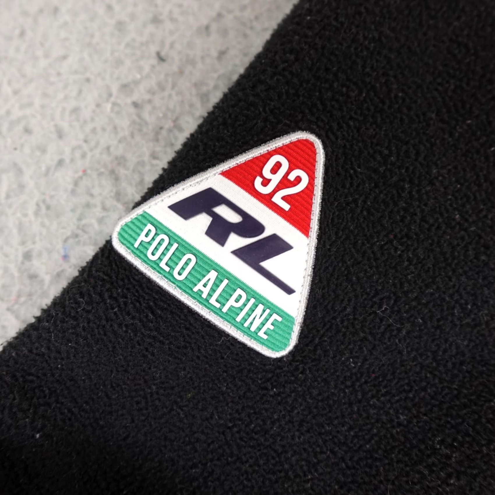 Polo Ralph Lauren Polo Ralph Lauren Racing Jacket Mens S Black 1992 Alpine Fleece USA Patch Jacket Size US S / EU 44-46 / 1 - 3 Thumbnail