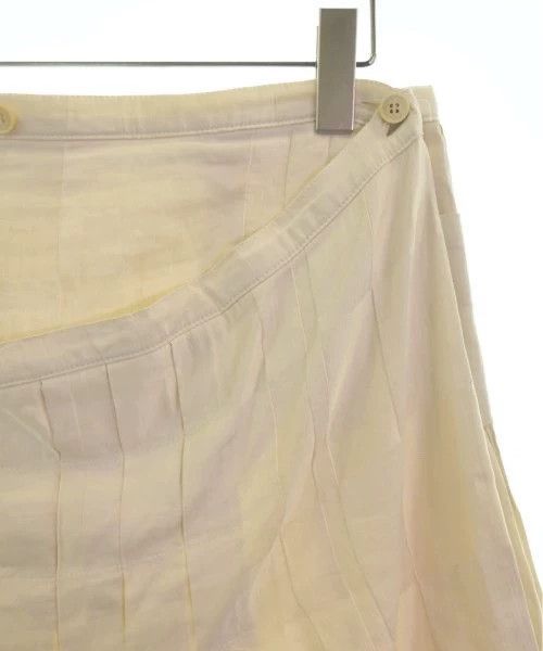 Dries Van Noten Dries Van Noten size:36 Yellow linen silk pleated skirt Size 35" - 3 Thumbnail