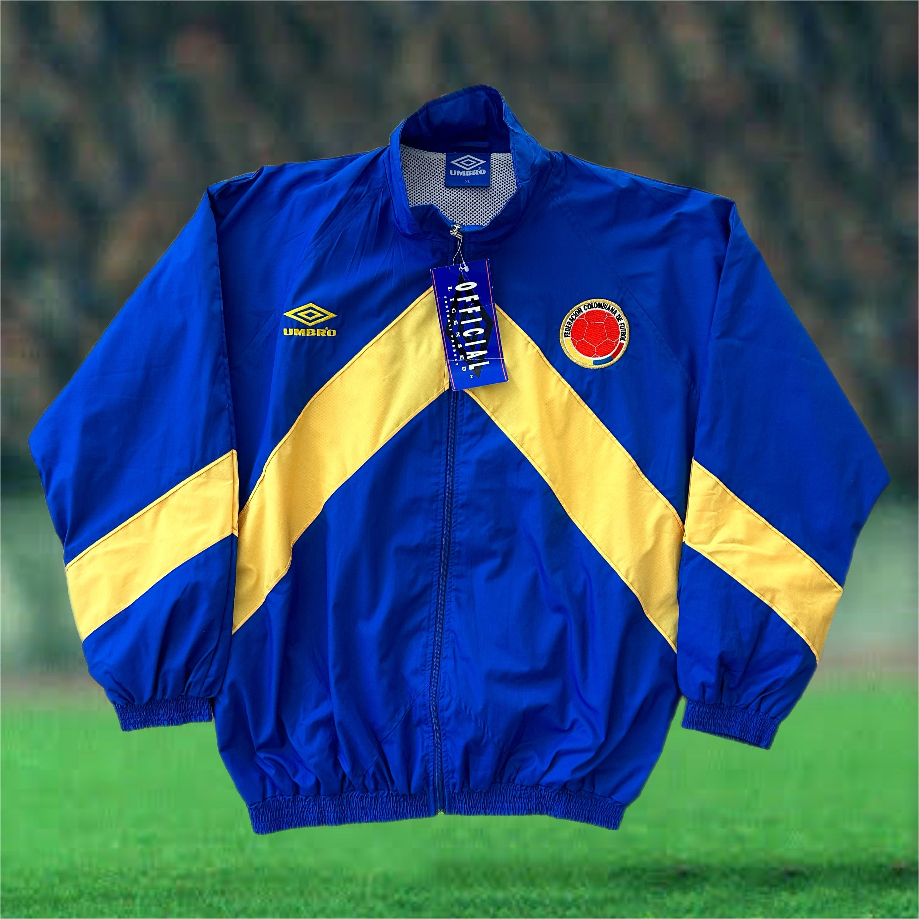 Umbro Colombia 1993/95 NWT Authentic Soccer Bench Jacket Football Grailed