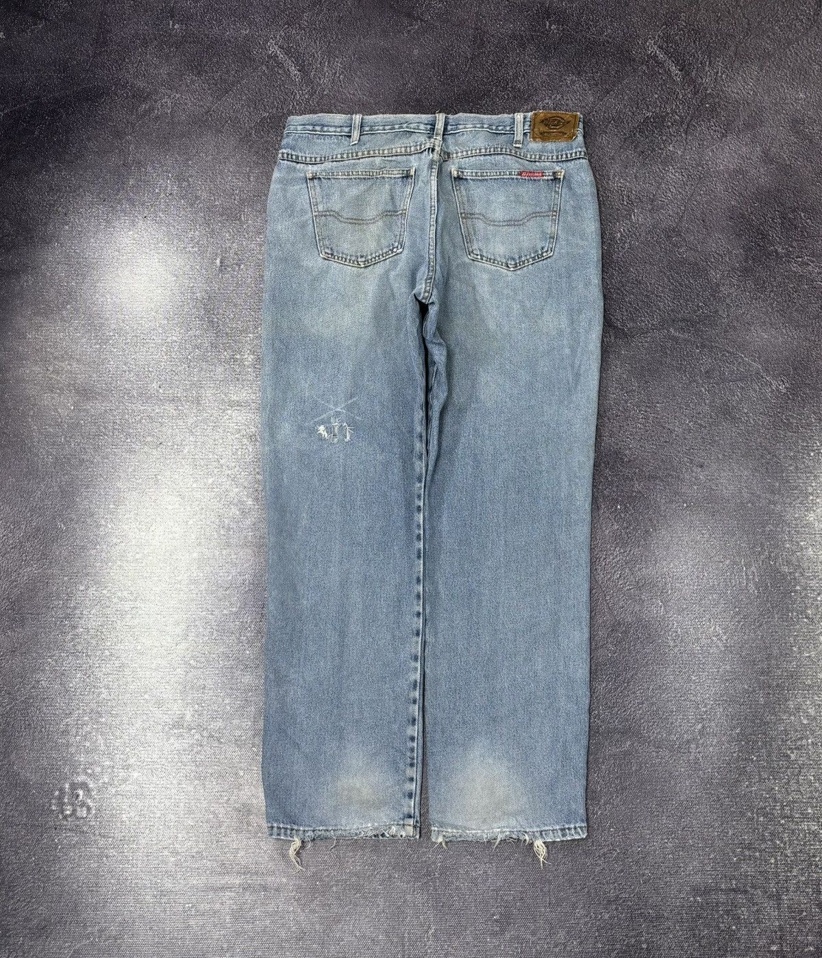 Dickies Vintage Dickies Y2K Faded Light Blue Work Denim Baggy Jeans Size US 38 / EU 54 - 1 Thumbnail