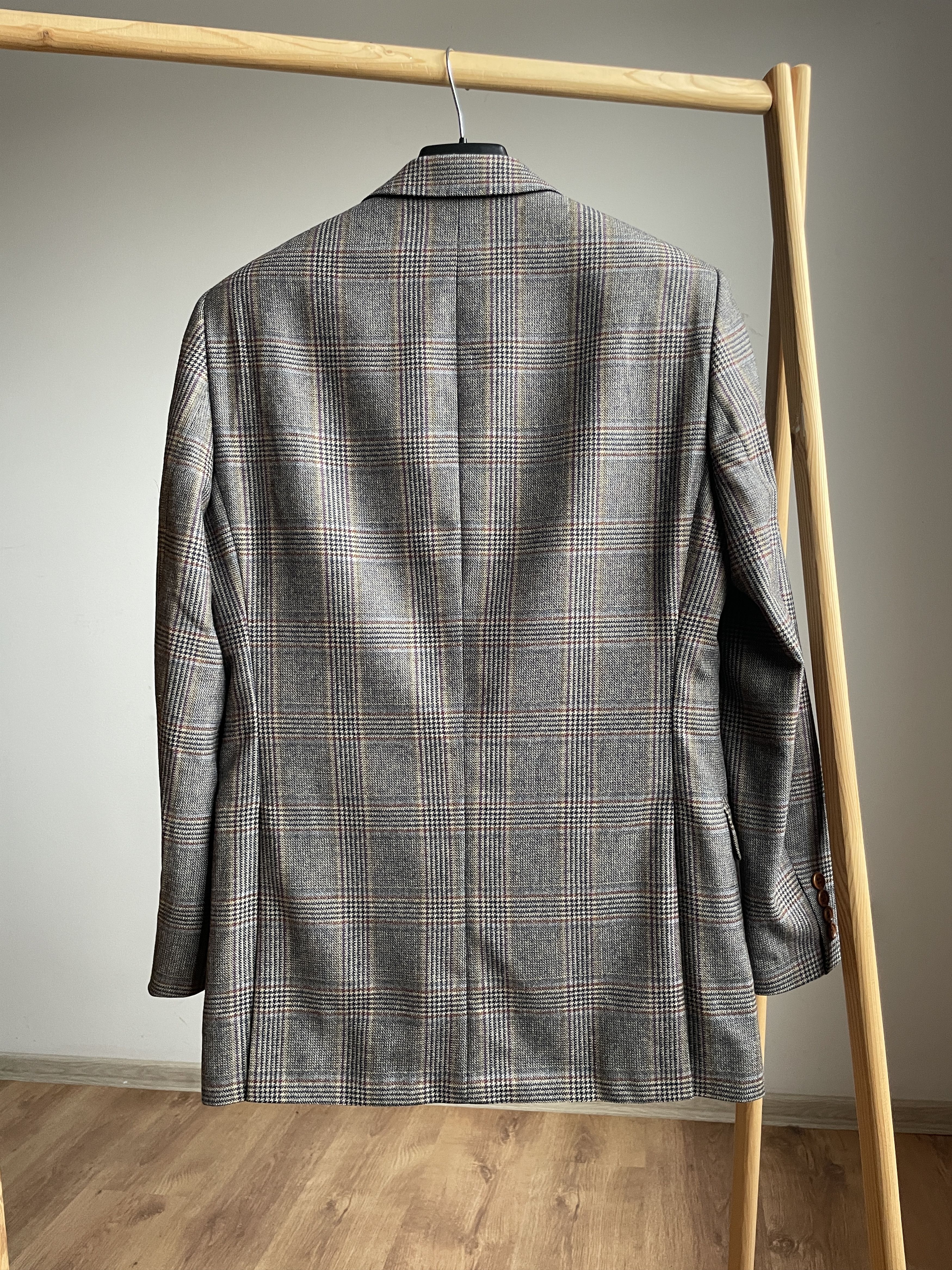 Magee Magee Ireland Nice T2 Plaid Wool Blazer Size 36R - 2 Thumbnail