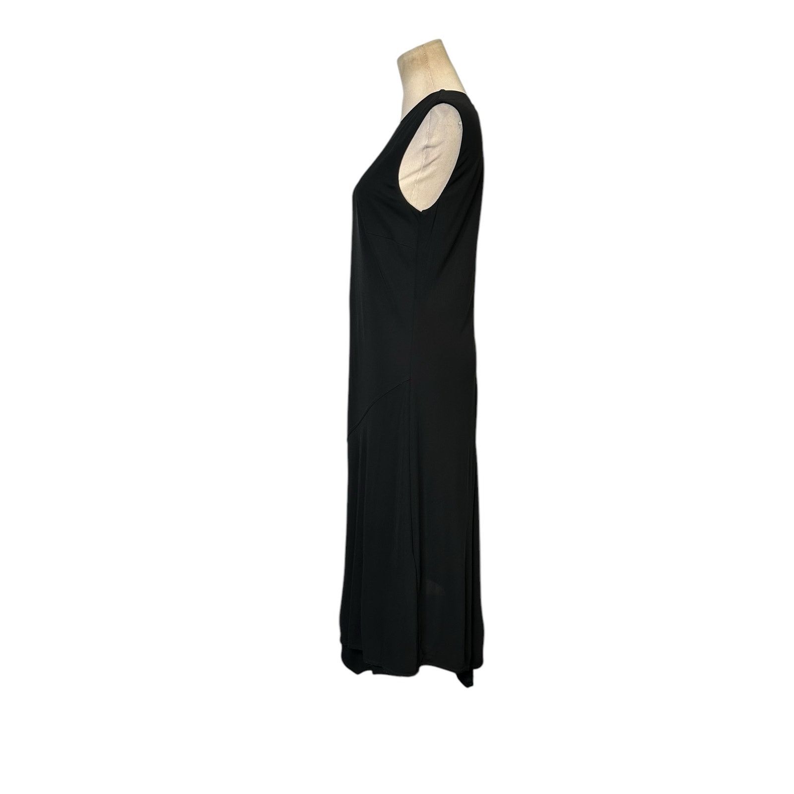 DKNY DKNY black overlay asymmetrical midi dress size Medium Size M / US 6-8 / IT 42-44 - 7 Thumbnail