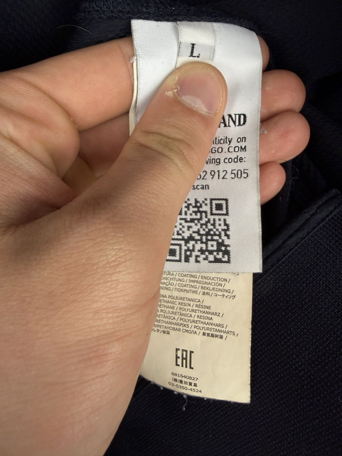 Stone Island Navy Blue Stone Island Light Soft Shell-R Jacket Size US L / EU 52-54 / 3 - 10 Thumbnail