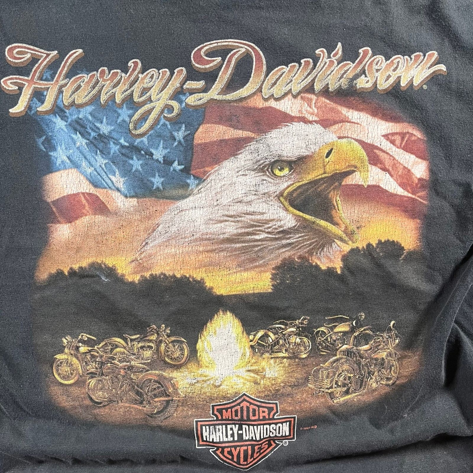 Harley Davidson 2000s vintage Harley Davidson t shirt Size US XXL / EU 58 / 5 - 4 Thumbnail