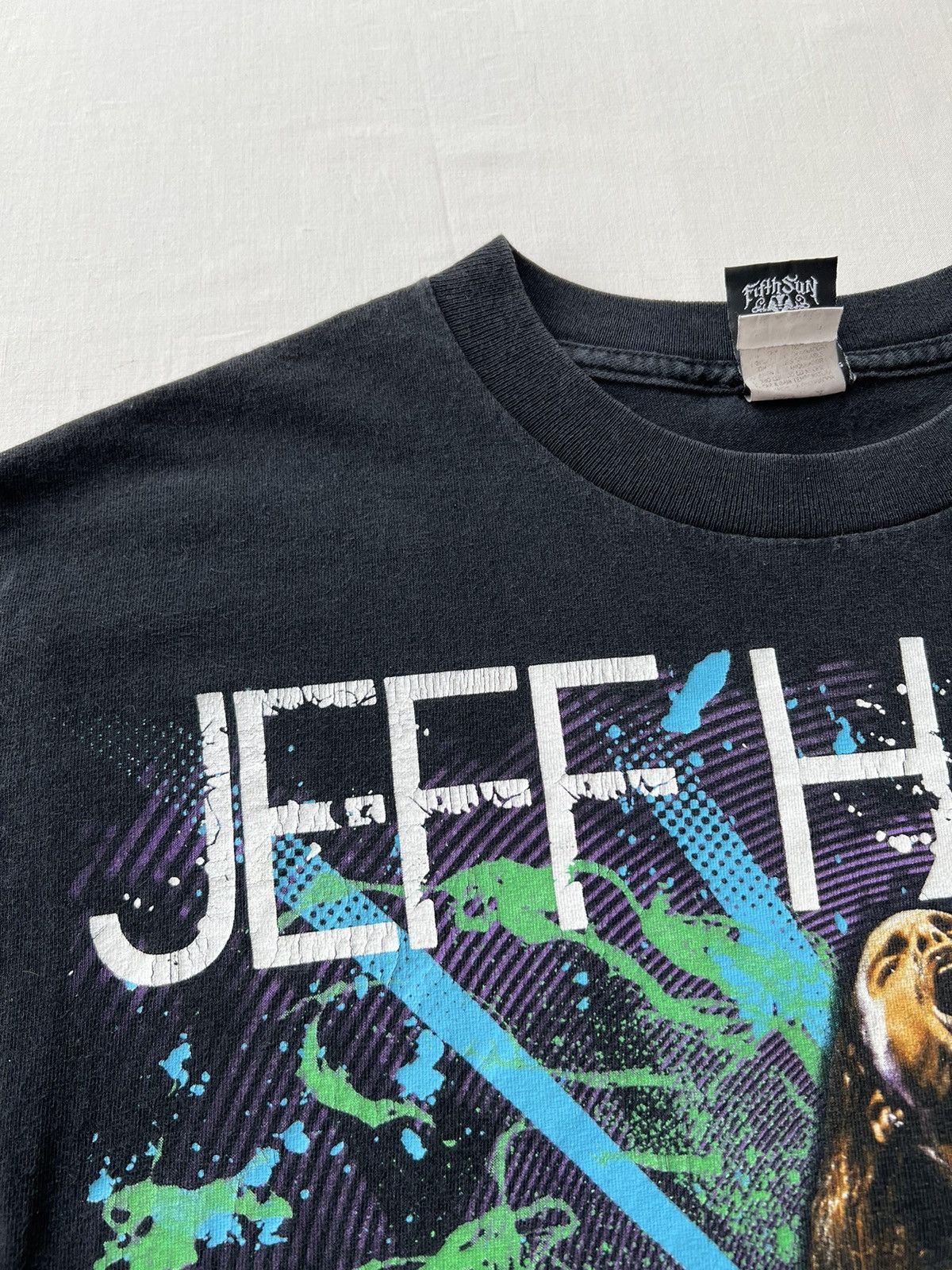 WWE Vintage 2009 Jeff Hardy WWE Wrestling Black Y2k T-shirt Size US M / EU 48-50 / 2 - 4 Thumbnail