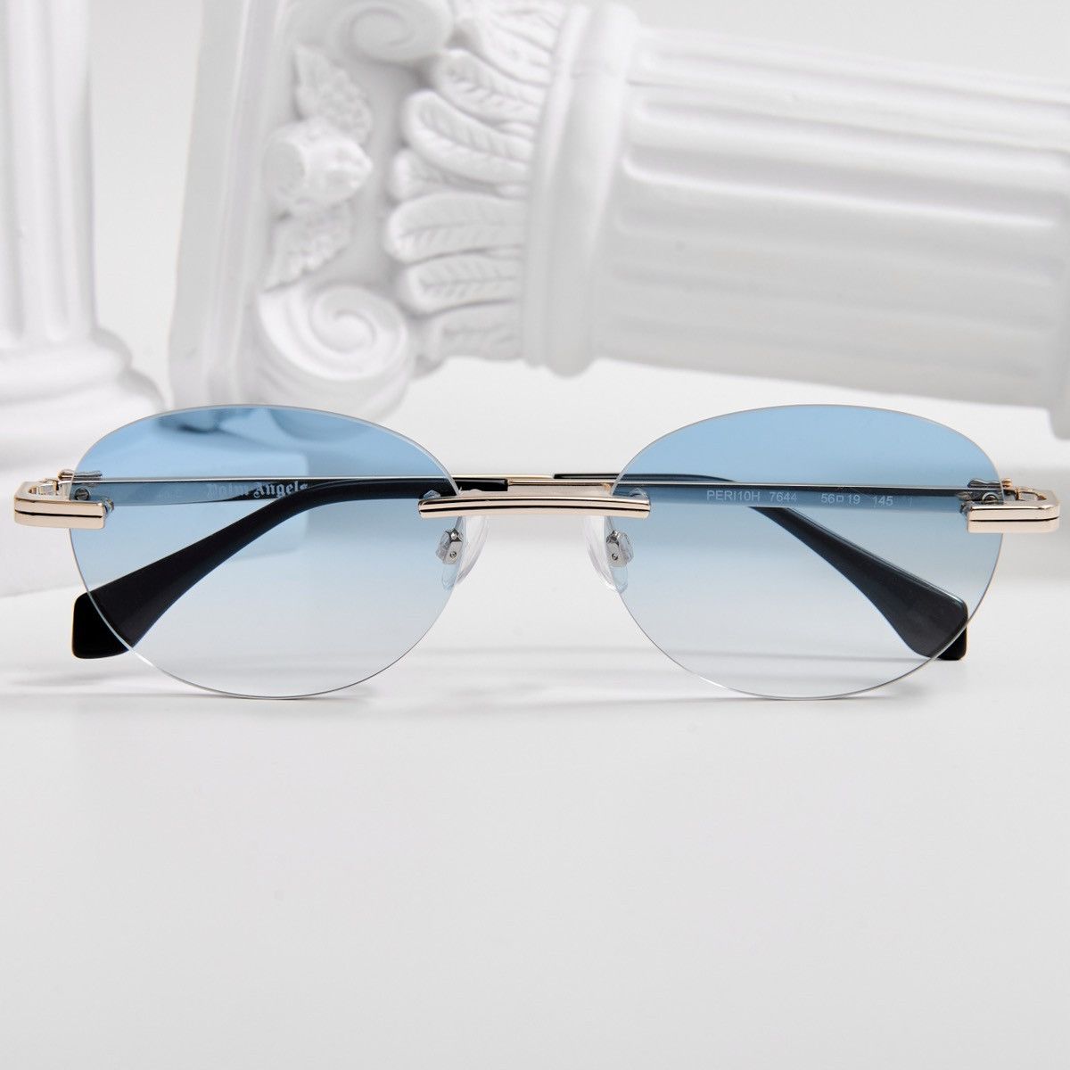 Palm Angels PALM ANGELS CRYSTAL GOLD BLUE GRADIENT SUNGLASSES Size ONE SIZE - 6 Thumbnail