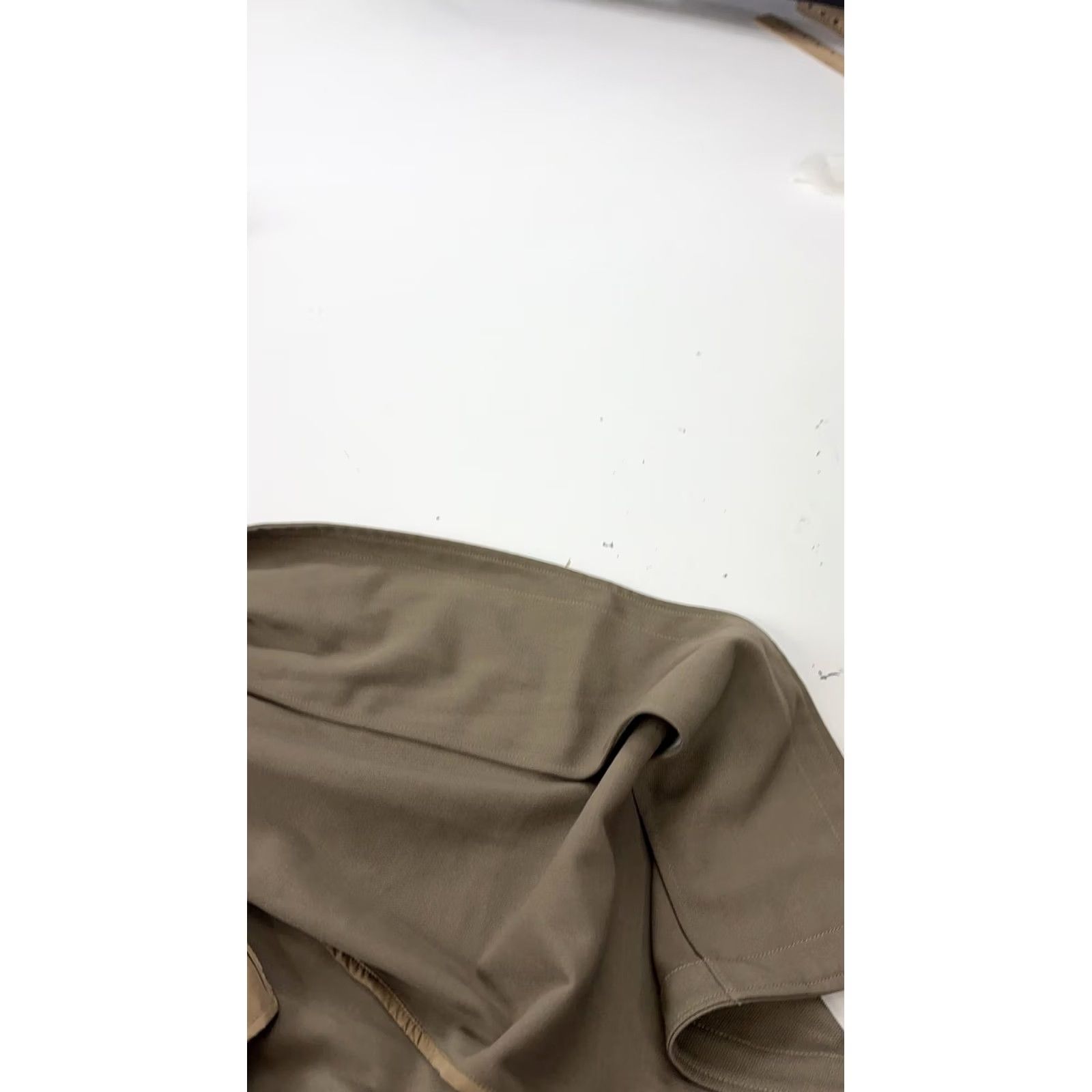 Vintage Zapelle Coat Womens Medium Beige Long Trench Collared Pockets Lined Belted Size M / US 6-8 / IT 42-44 - 7 Thumbnail