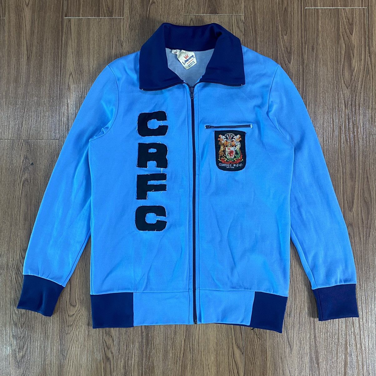 Vintage Vintage Cardiff City Track Jacket 1976 70s 80s Jersey Shirt Size US M / EU 48-50 / 2 - 1 Thumbnail