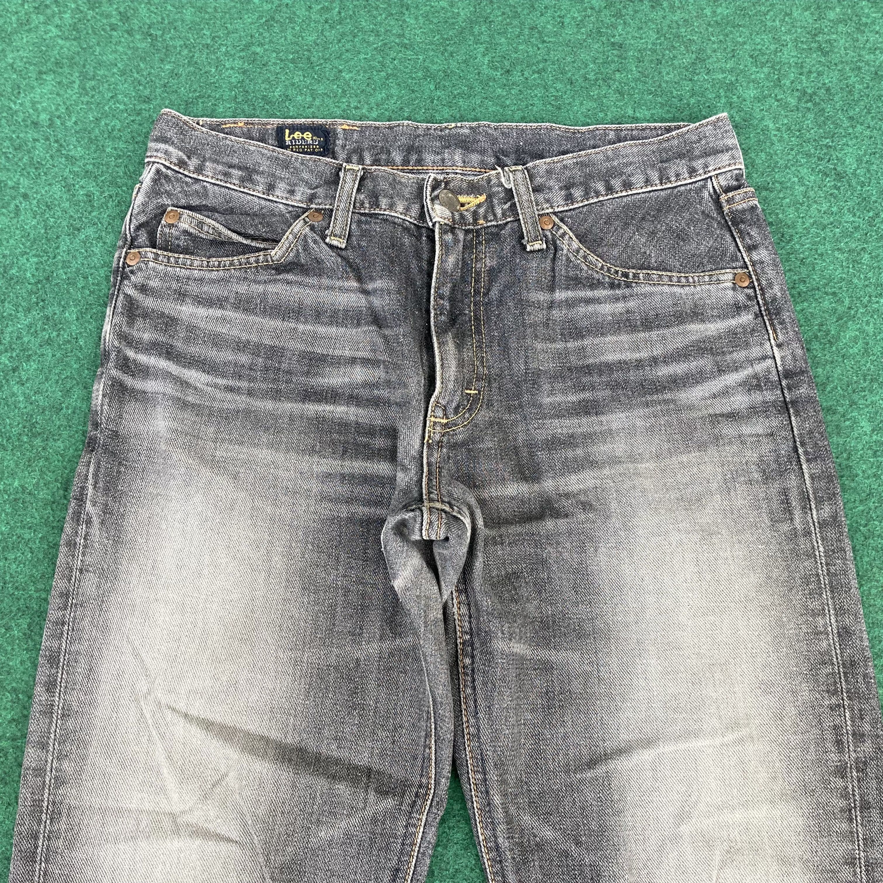 Designer × Lee × Vintage 29x31.5 Vtg Lee Riders Faded Denim Flare Bootcut Sz 29 Jeans Size US 29 - 3 Thumbnail