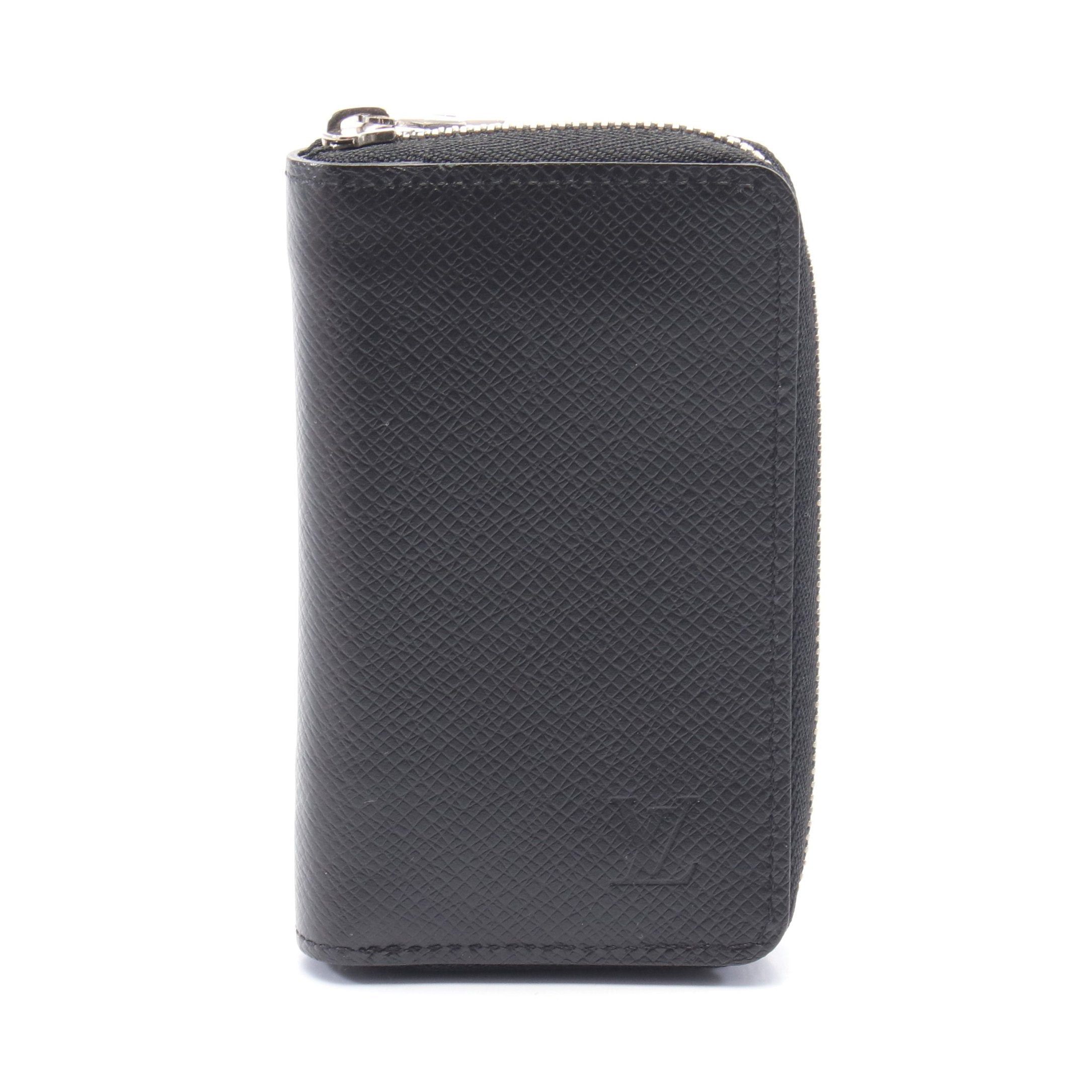 Louis Vuitton Louis Vuitton Zippy Coin Purse Taiga Ardoise Round Zipper Wallet Leather Black Size ONE SIZE - 1 Thumbnail