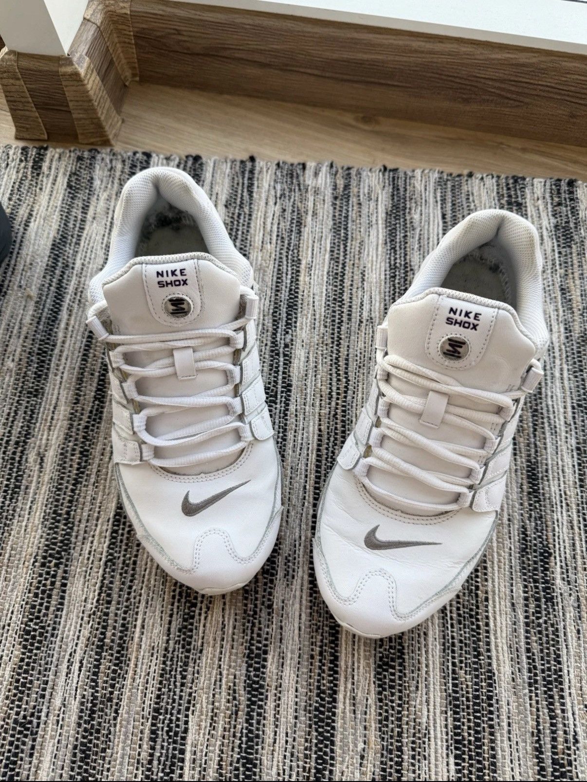 Nike VINTAGE NIKE SHOX SNEAKERS WHITE MENS Y2K DRILL 325200-108 Size US 9.5 / EU 42-43 - 3 Thumbnail