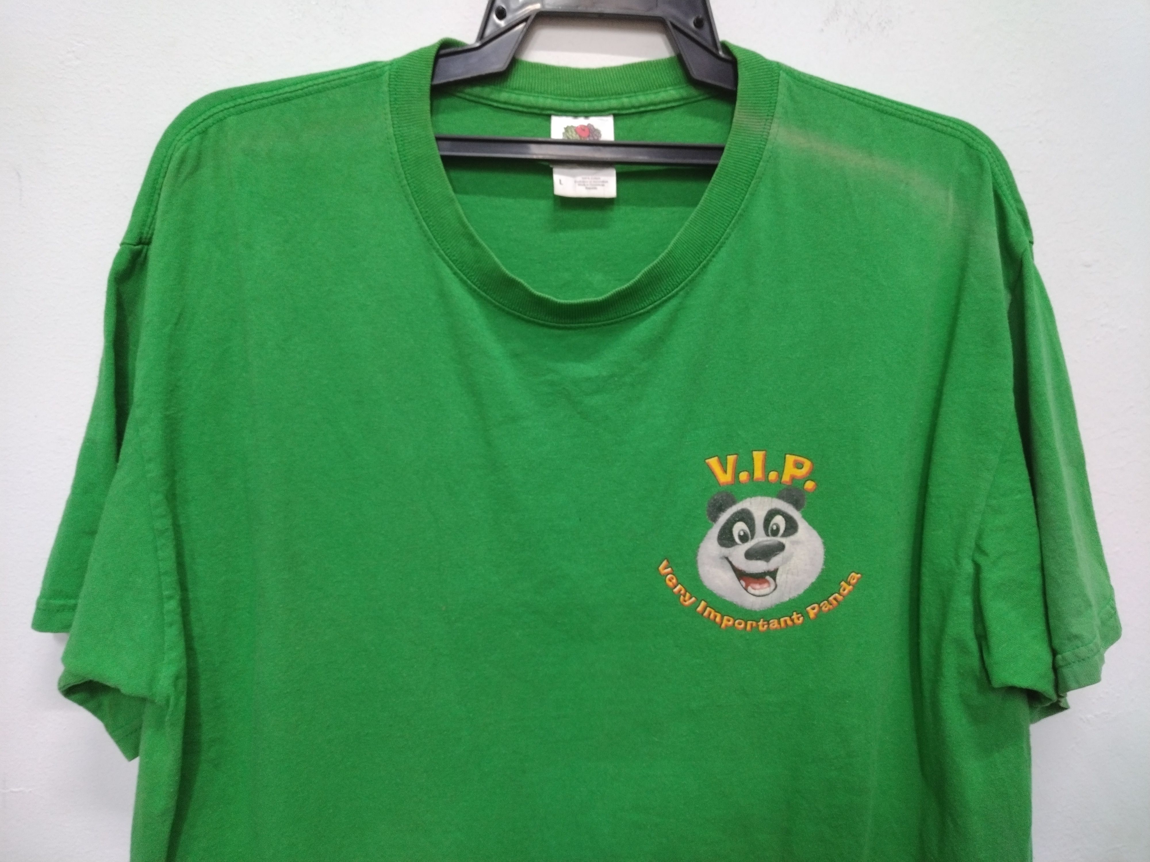 Fruit Of The Loom Sunfaded Fruit of the loom VIP PANDA MANIA T-Shirt Green Size US L / EU 52-54 / 3 - 4 Thumbnail